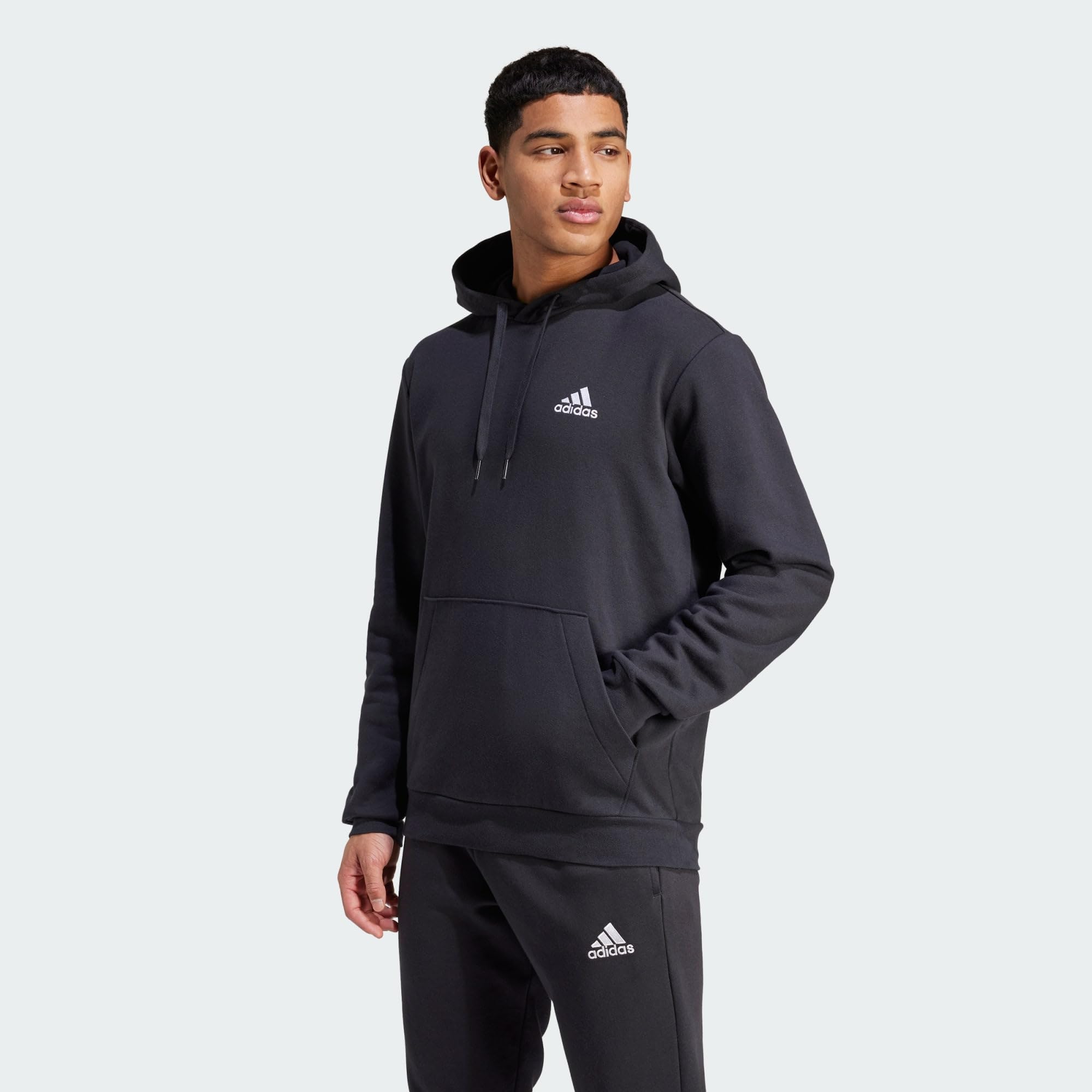 adidas Essentials Fleece Hoodie Sudadera con Capucha Hombre (Pack de 1)