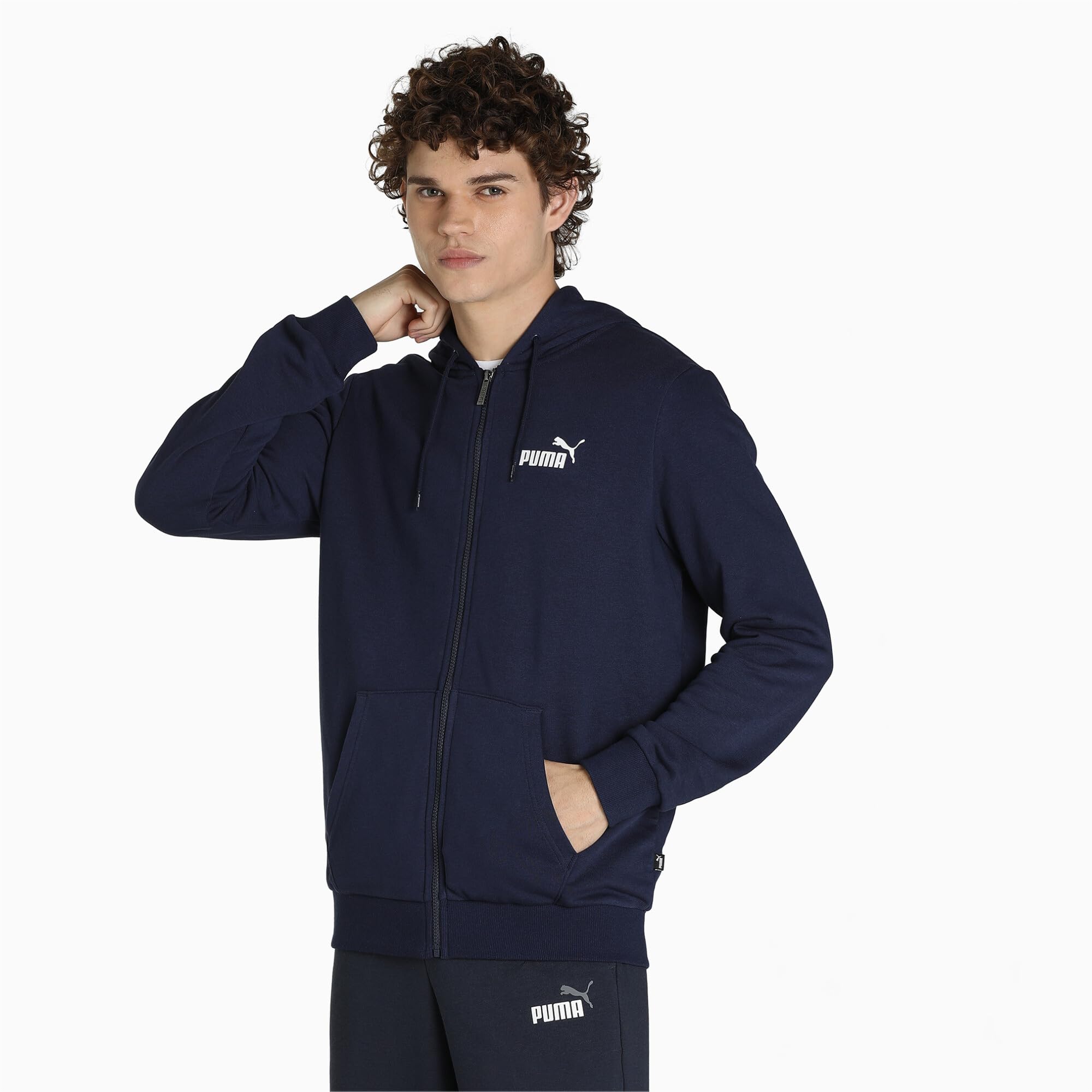 PUMA ESS Small Logo FZ Hoodie TR Sudadera Hombre