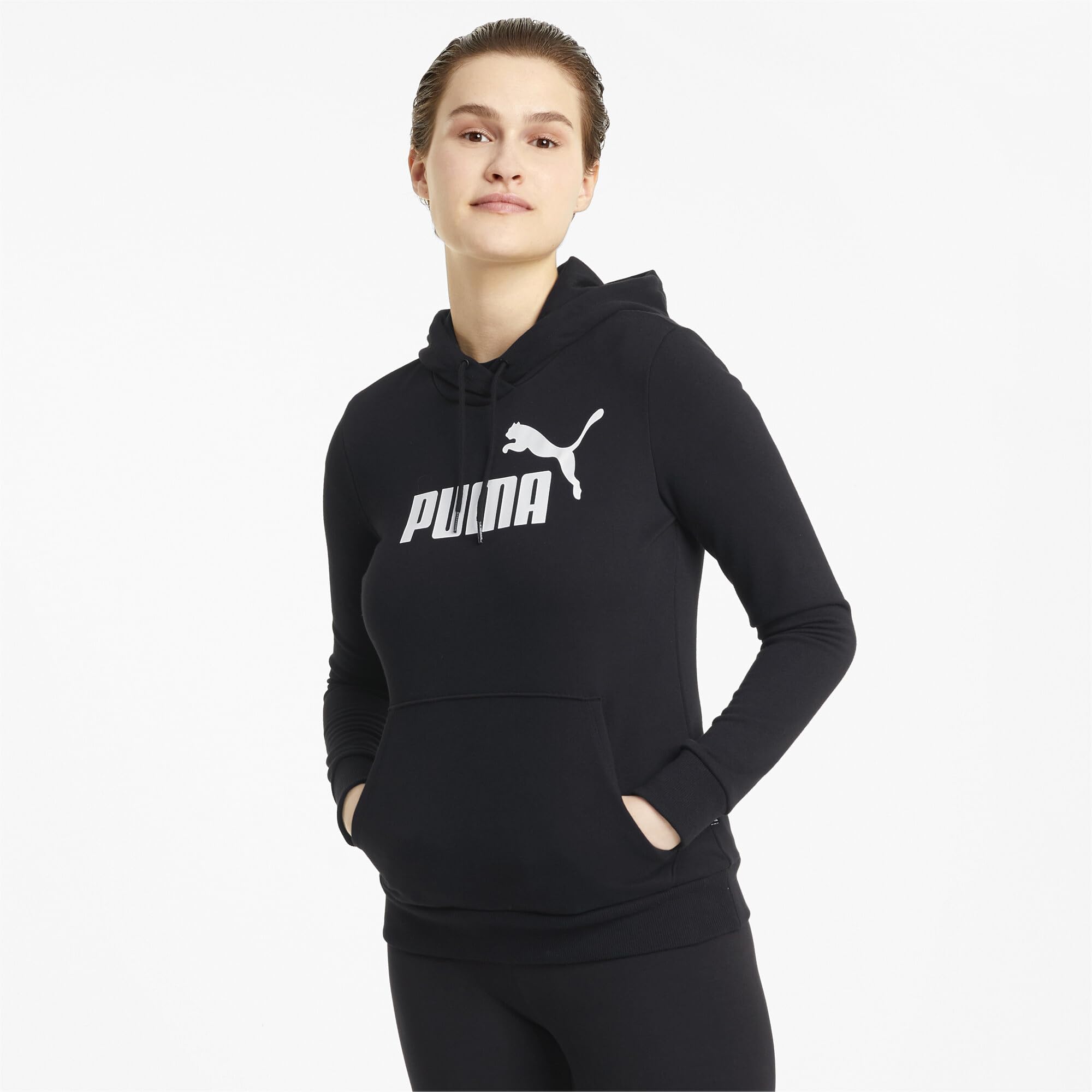 Puma ESS Women's Logo Hoodie White