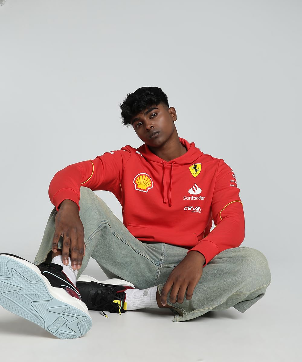 PUMA Sudadera con Capucha del Equipo Scuderia Ferrari 2024 para Hombre