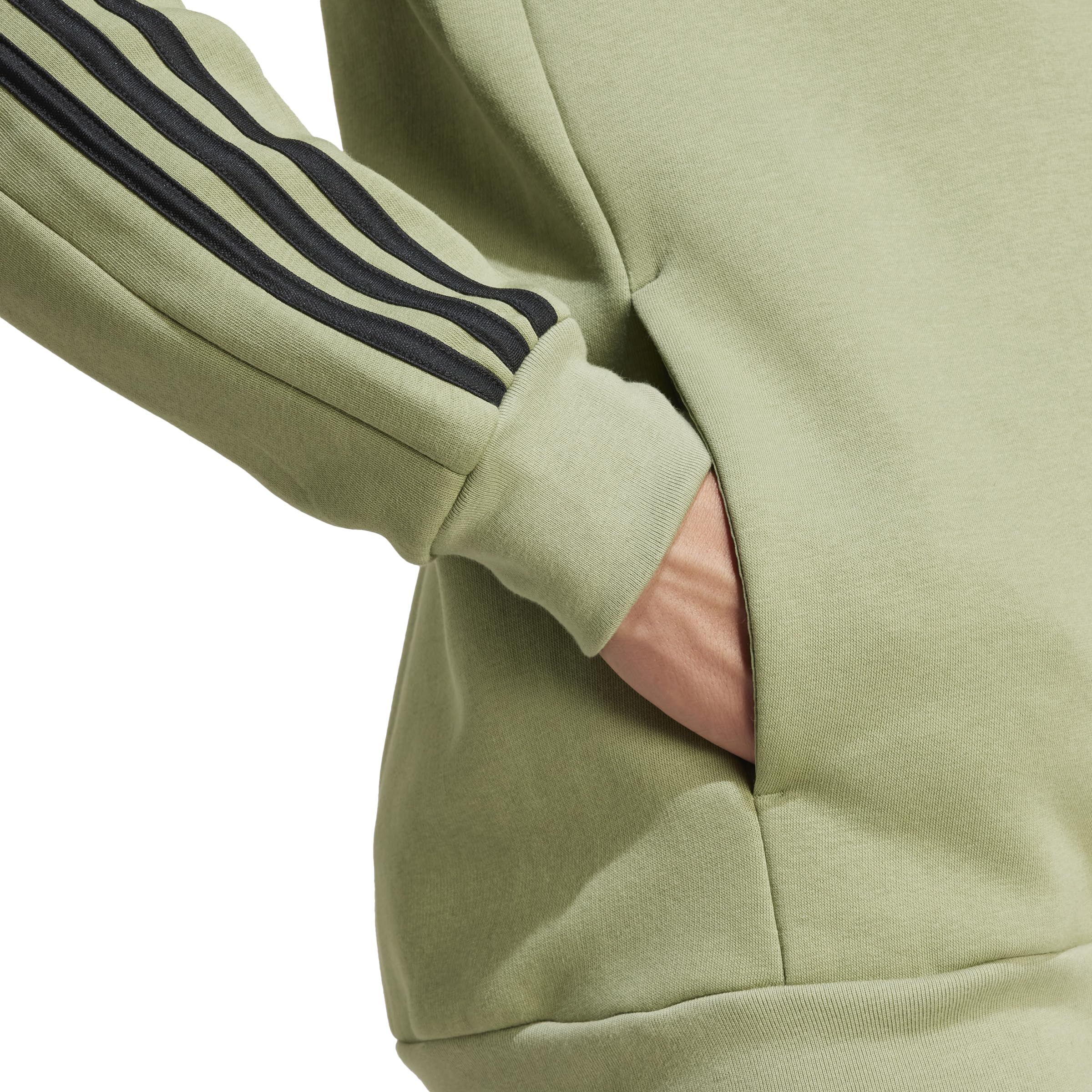 adidas Essentials Fleece 3-Stripes Full-Zip Hoodie Sudadera Hombre (Pack de 1)