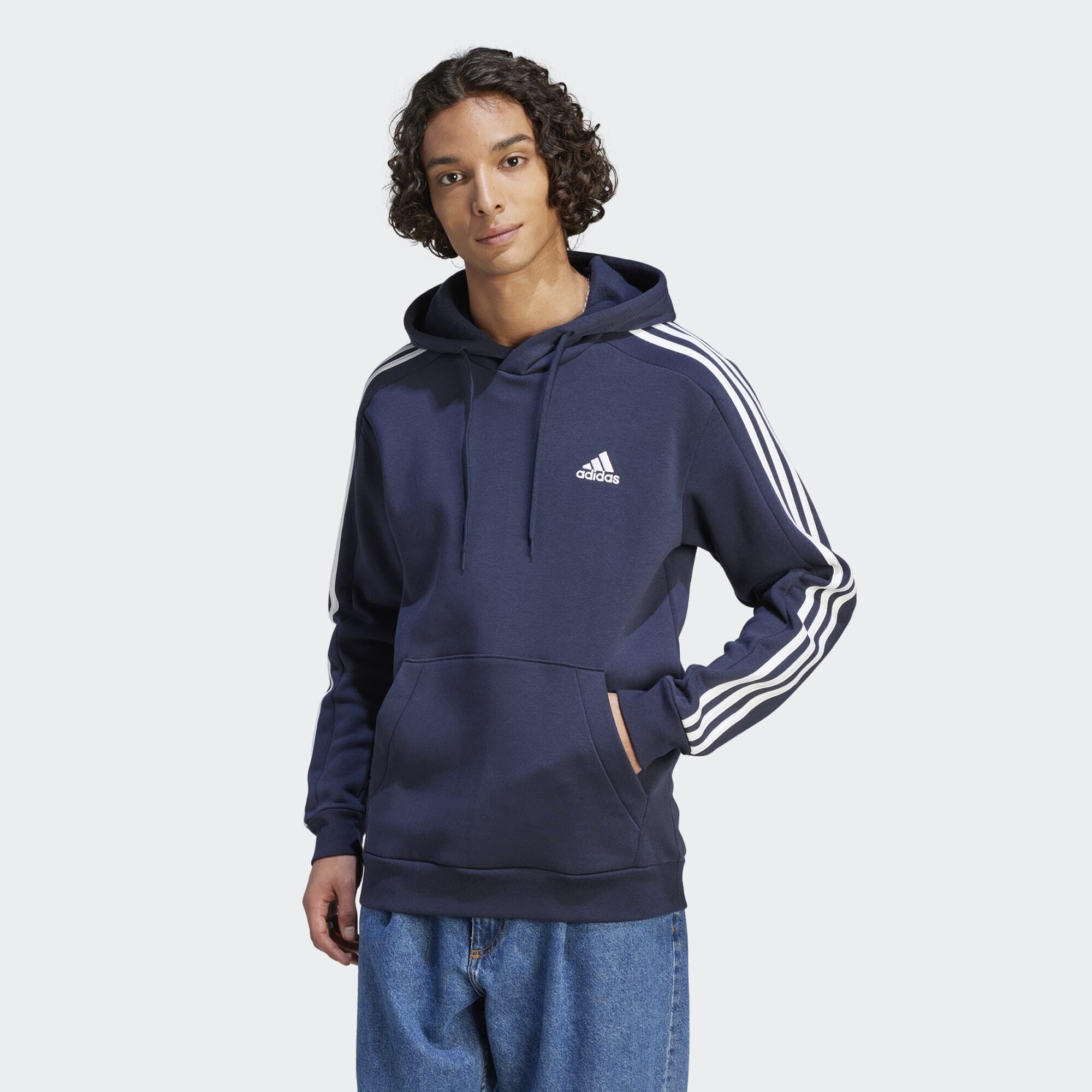 adidas Essentials Fleece 3-Stripes Hoodie Sudadera Hombre