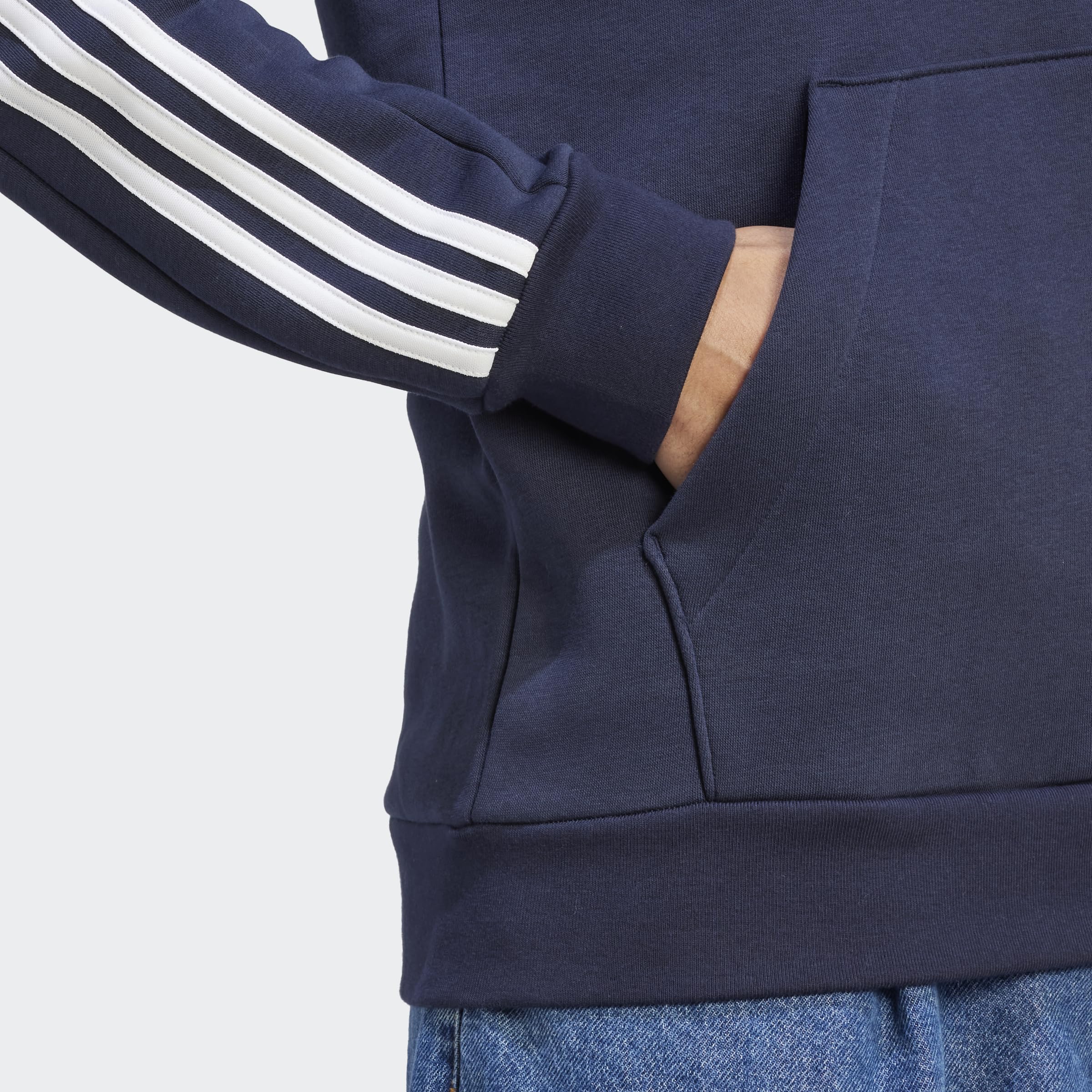 adidas Essentials Fleece 3-Stripes Hoodie Sudadera Hombre