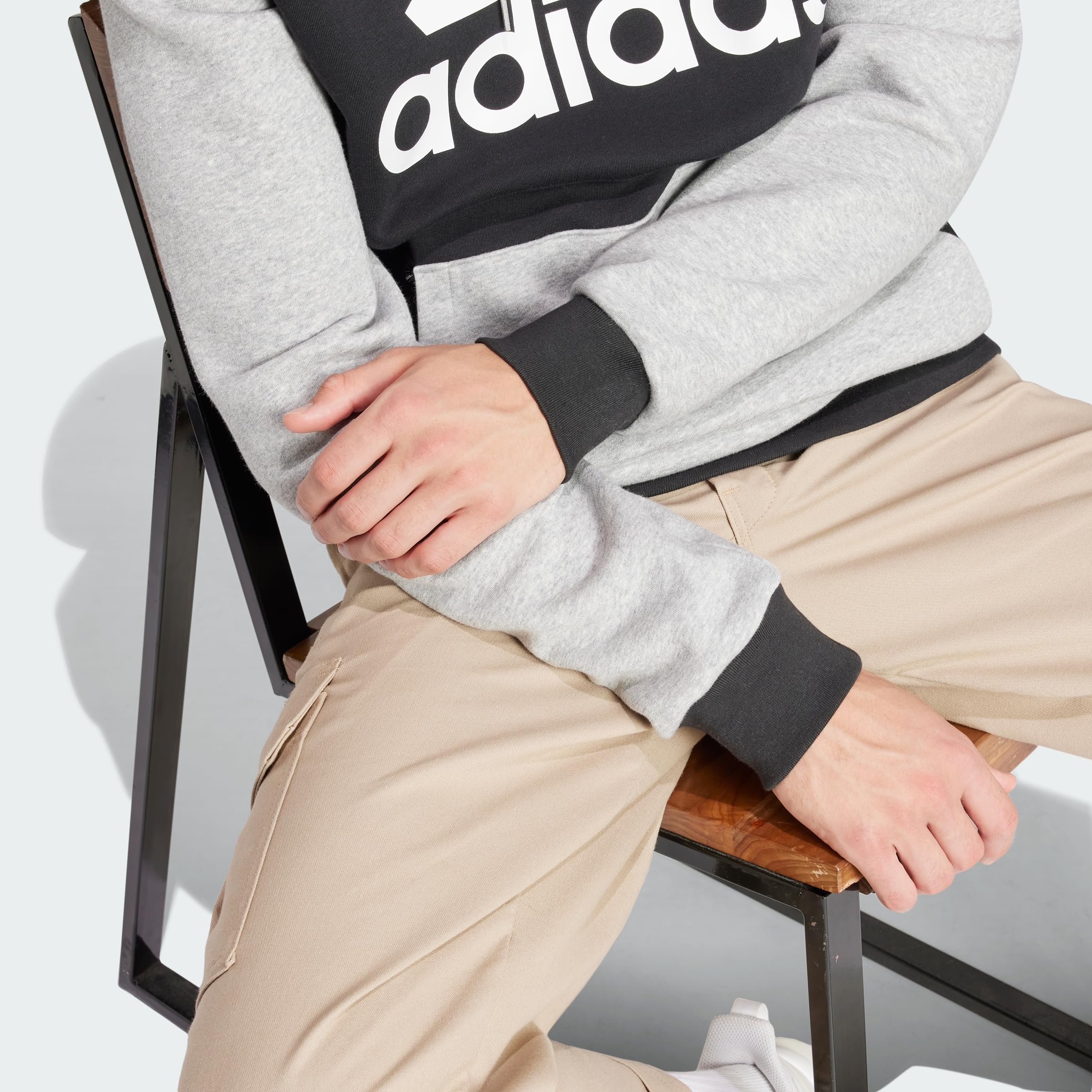 adidas Essentials Fleece Big Logo Hoodie Sudadera con Capucha para Hombre
