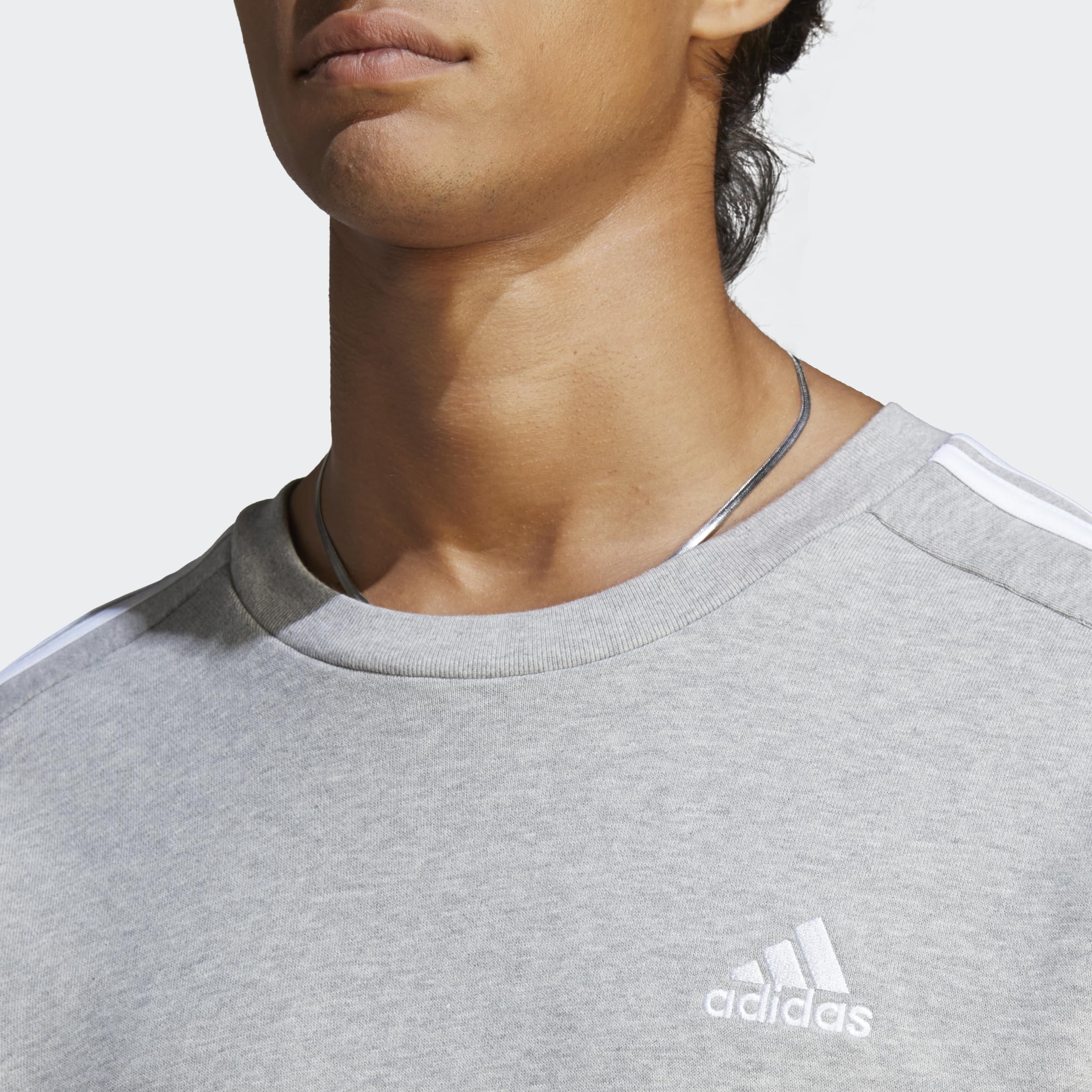 adidas Essentials French Terry 3-Stripes Sweatshirt Sweatshirt Hombre (Pack de 1)