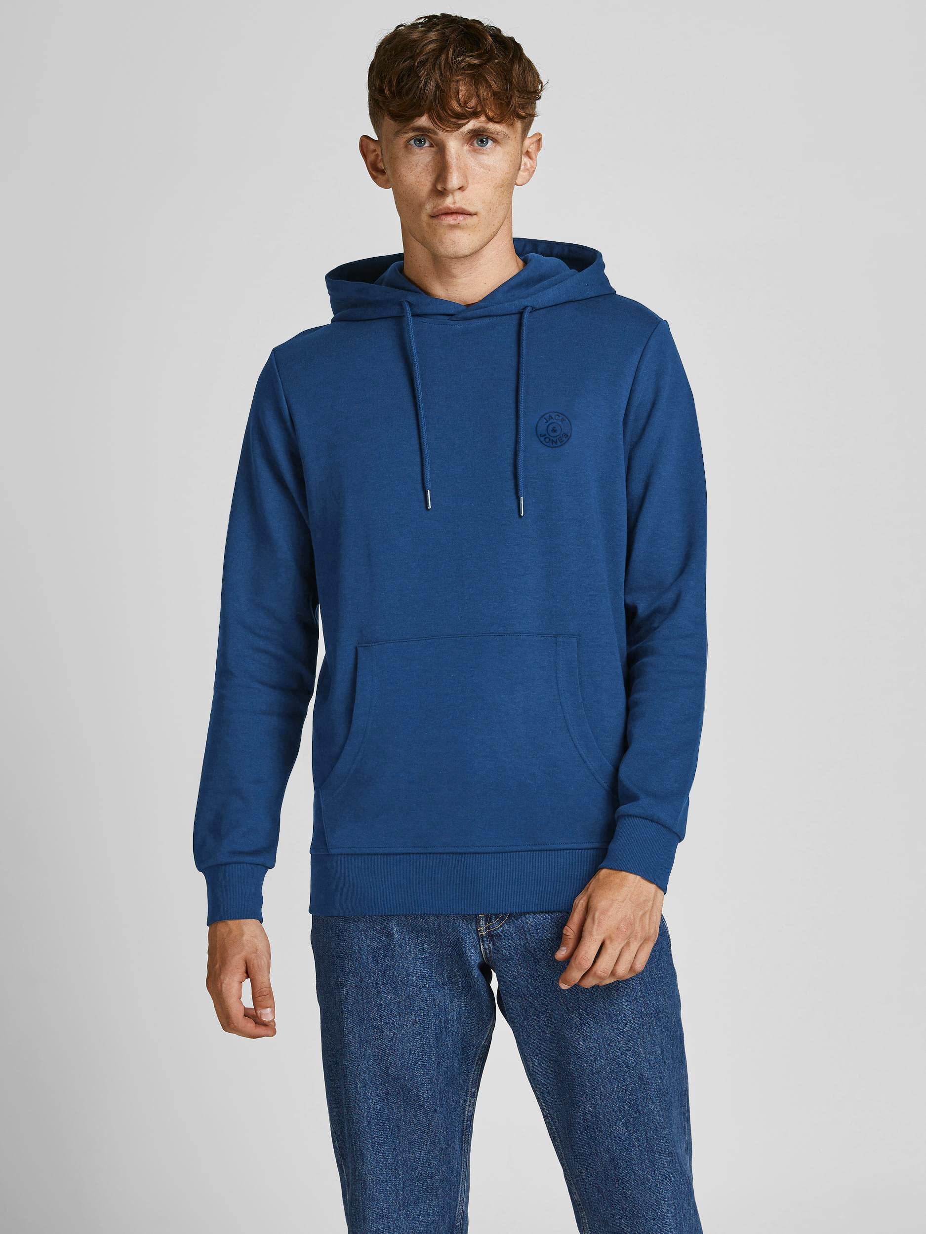 JACK & JONES Hoodie Plain Hoodie