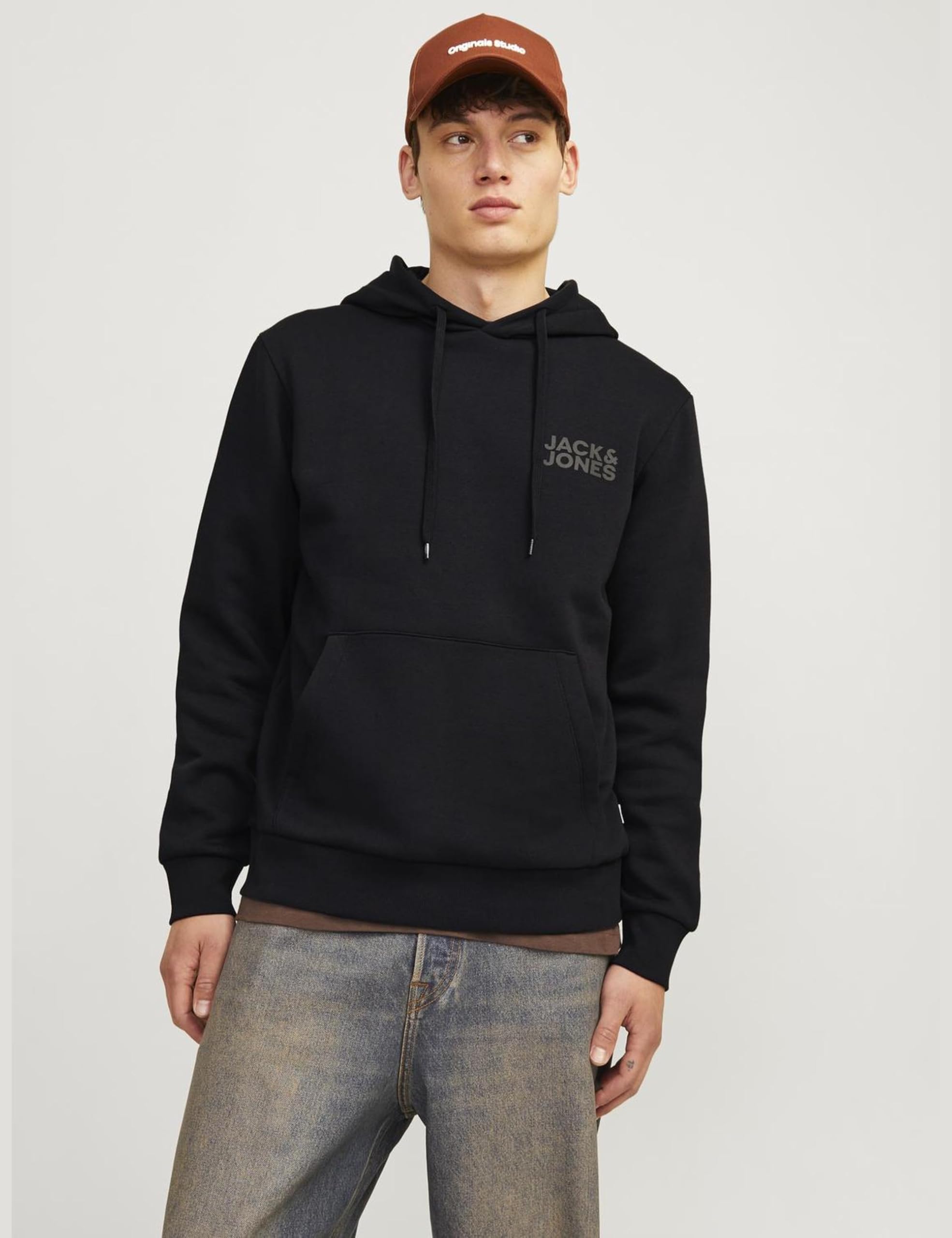 JACK & JONES Jjecorp Logo Sweat Hood Noos Sudadera con Capucha para Hombre