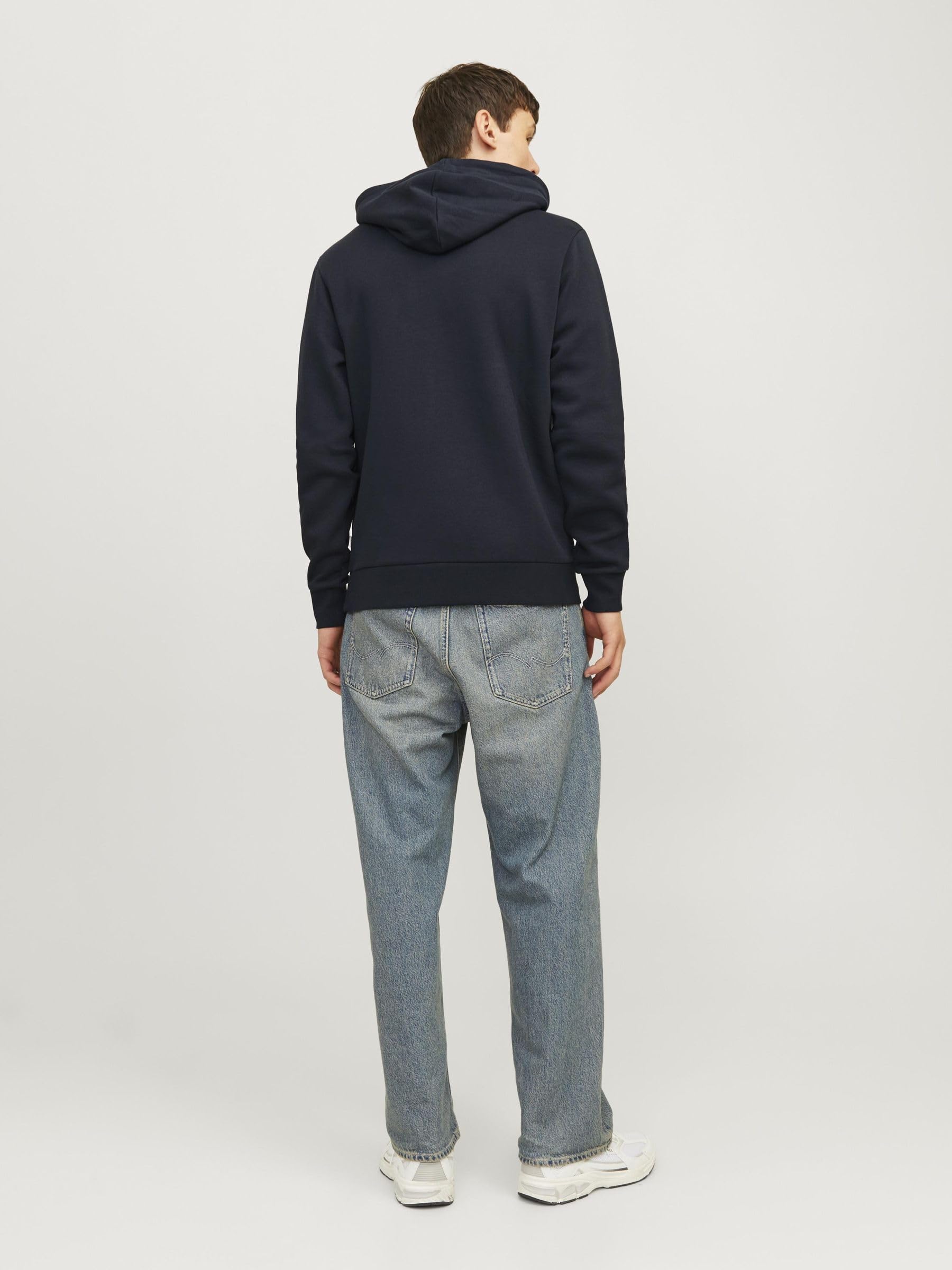 JACK & JONES Jjelogo Sudadera con Capucha 2 Col 24/25 Noos, Azul Marino, L para Hombre