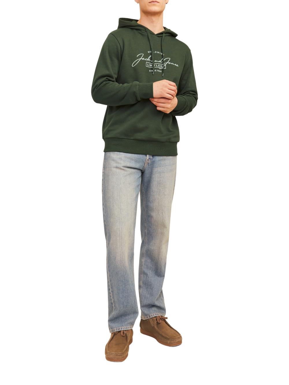 JACK & JONES Jjferris Sudadera con Capucha Hombre