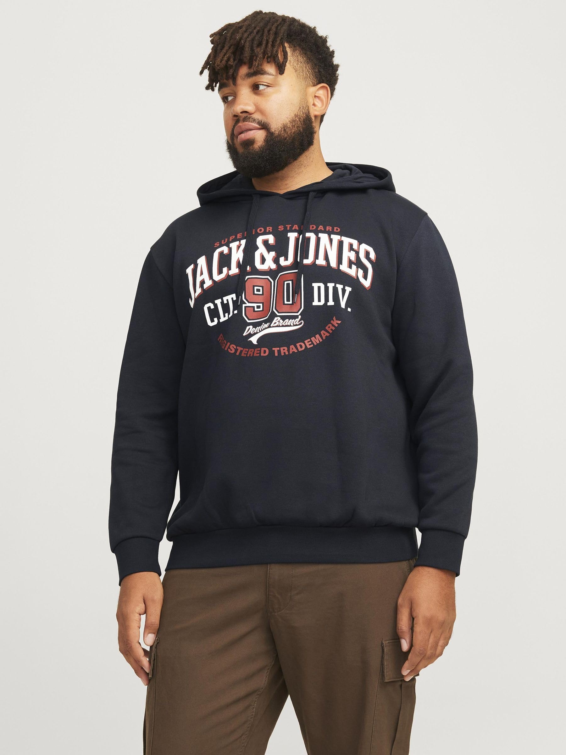 JACK & JONES Sudadera con Capucha para Hombre