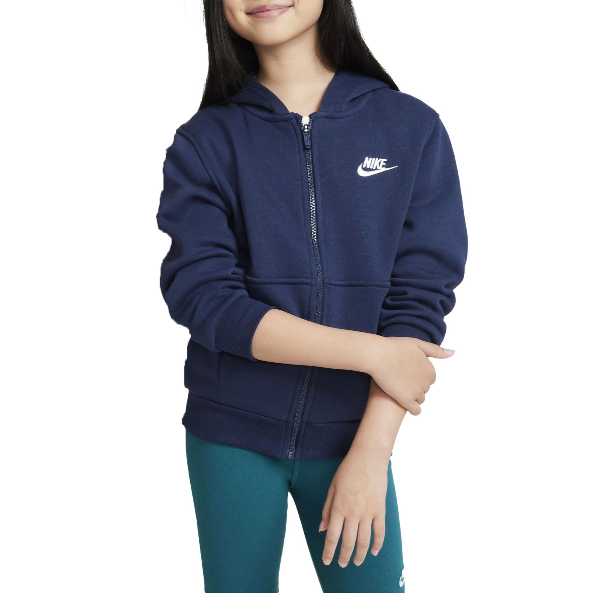 NIKE K NSW Club FLC HD FZ LS Lbr Sweatshirt