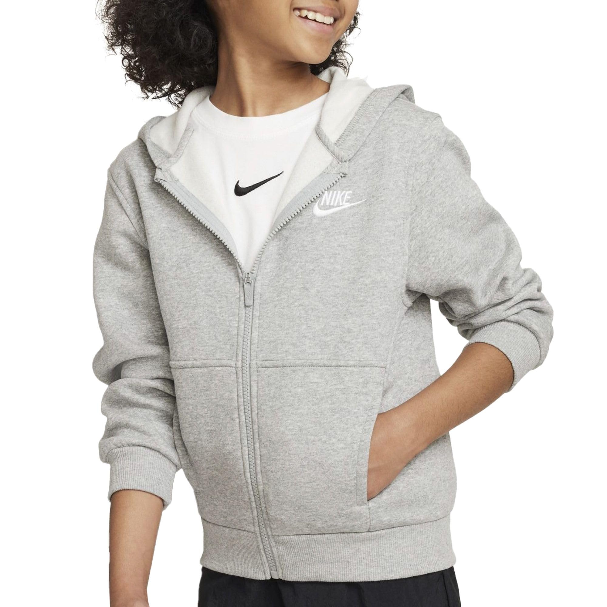 NIKE K NSW Club FLC HD FZ LS Lbr Sweatshirt