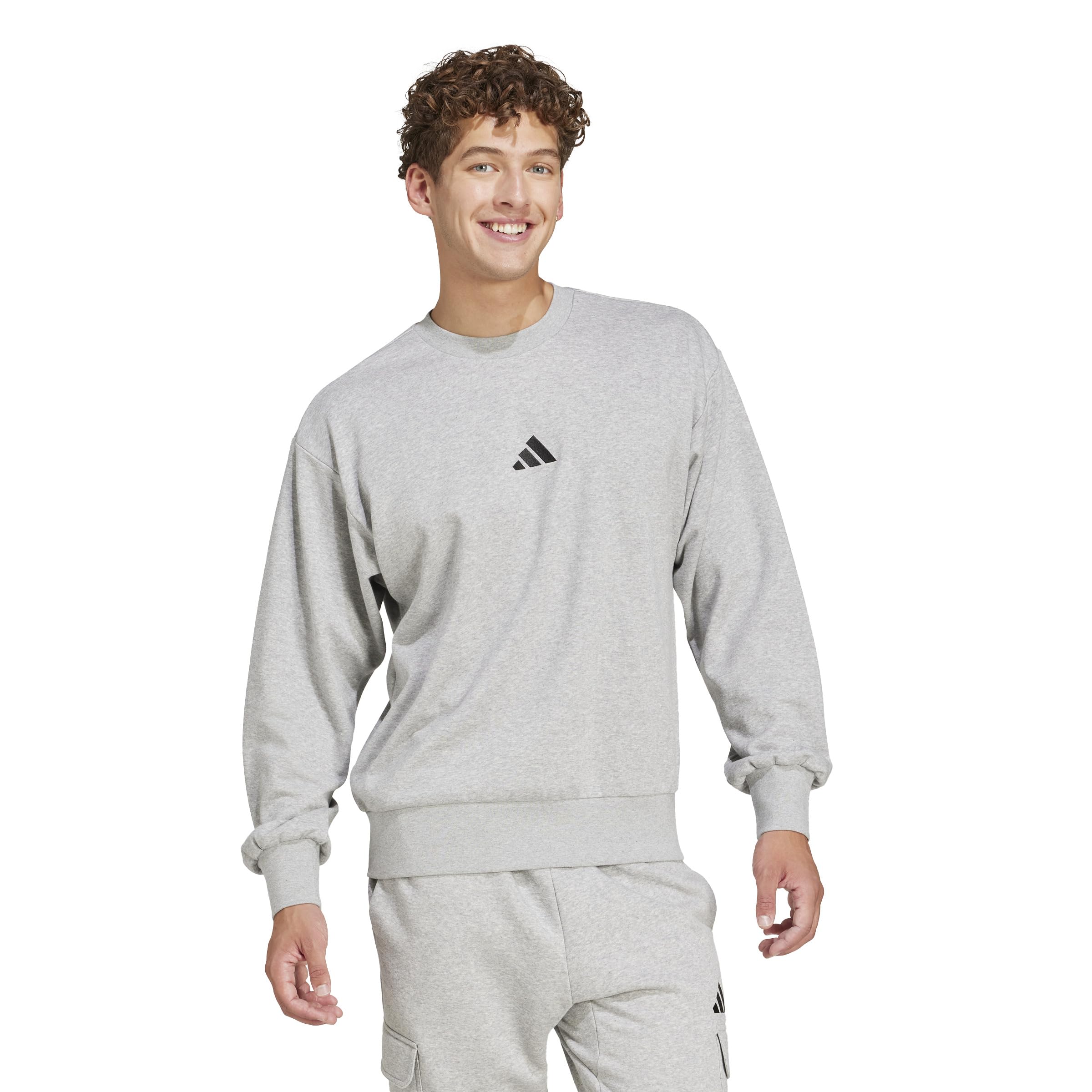 adidas Essentials Feelcozy French Terry Sweatshirt Sudadera Hombre (Pack de 1)