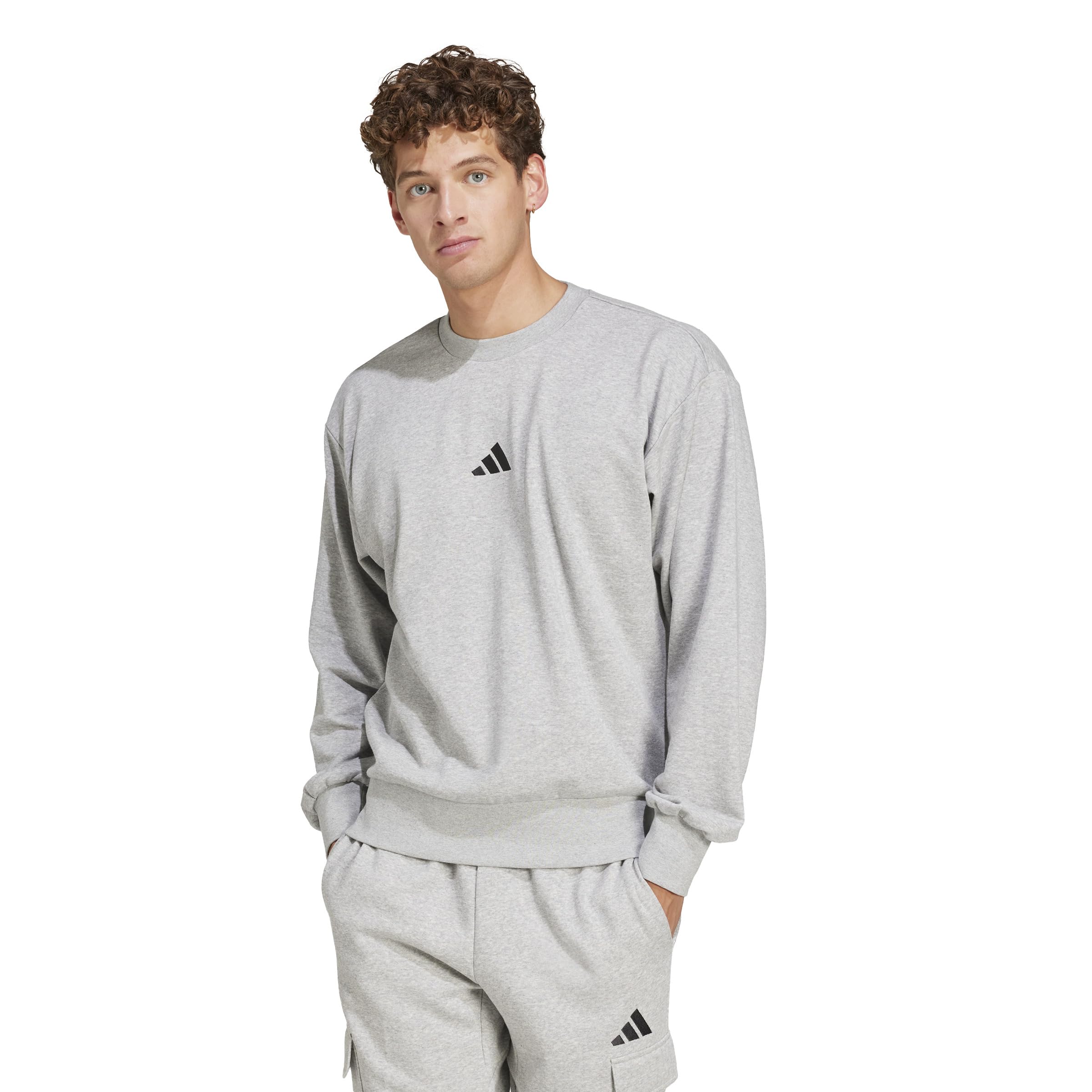 adidas Essentials Feelcozy French Terry Sweatshirt Sudadera Hombre (Pack de 1)