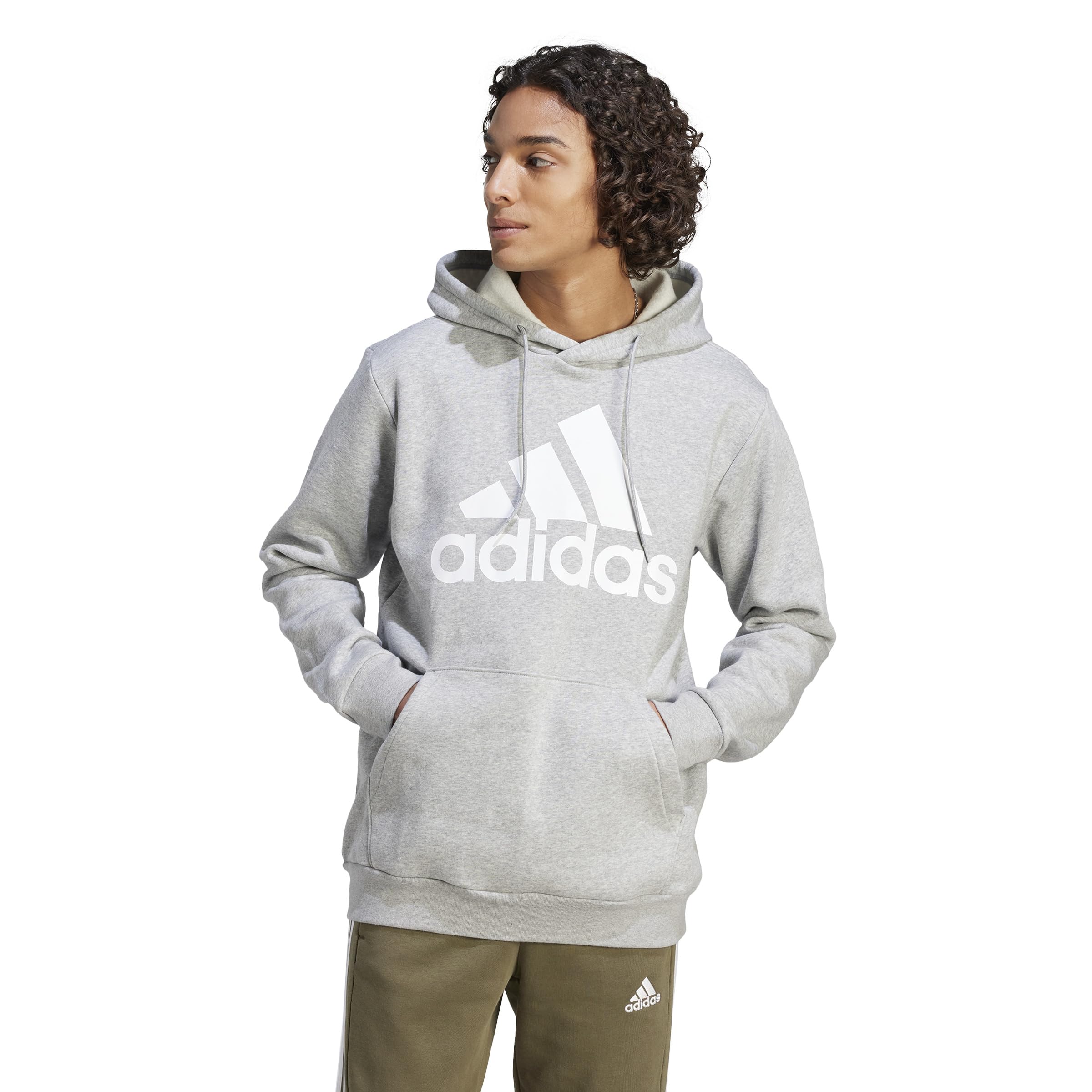 adidas Essentials Fleece Big Logo Hoodie Sweatshirt Hombre