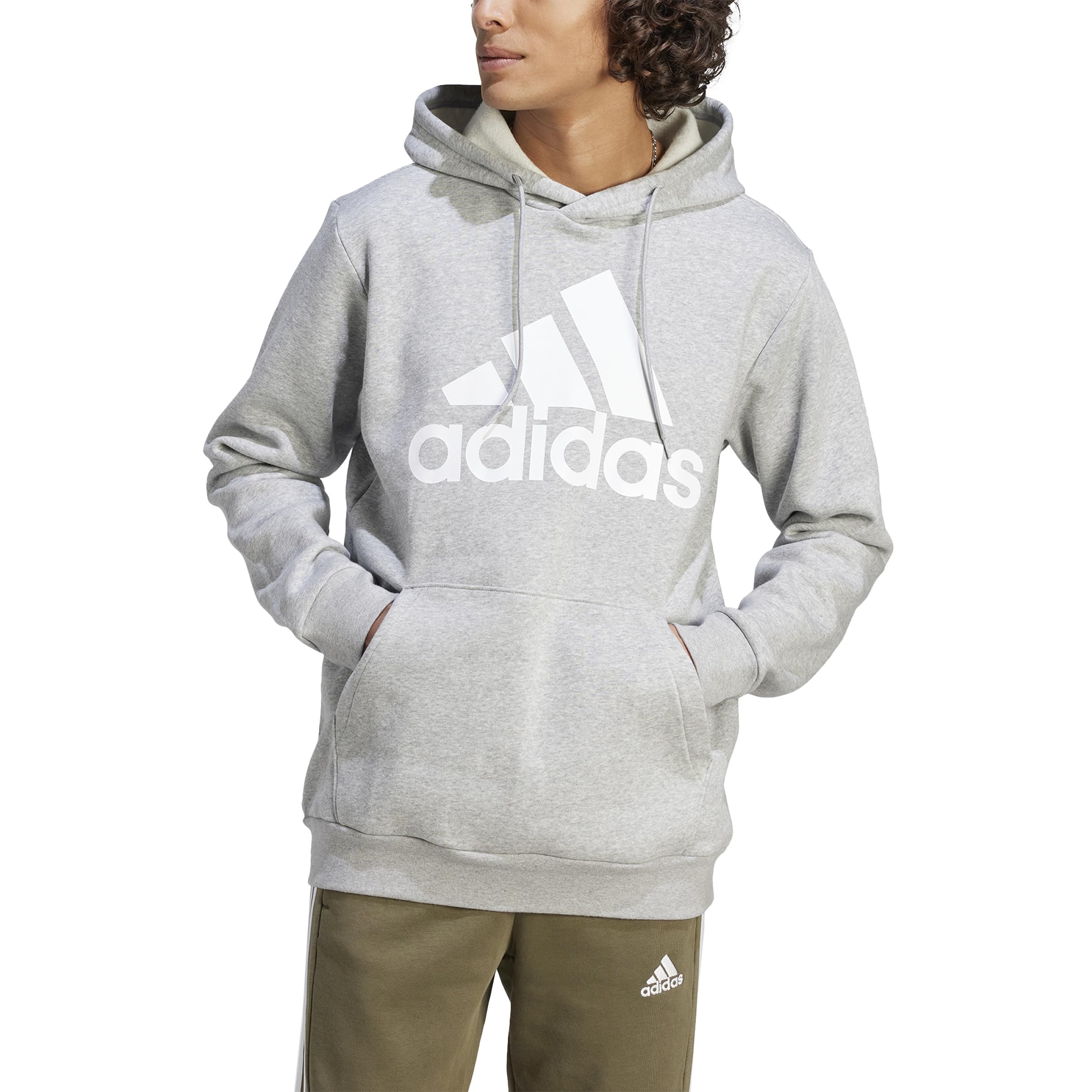 adidas Essentials Fleece Big Logo Hoodie Sweatshirt Hombre