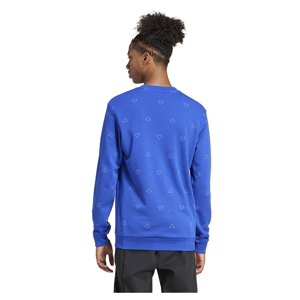 adidas Seasonal Essentials Monogram Graphic Crew Sweatshirt Sudadera Hombre