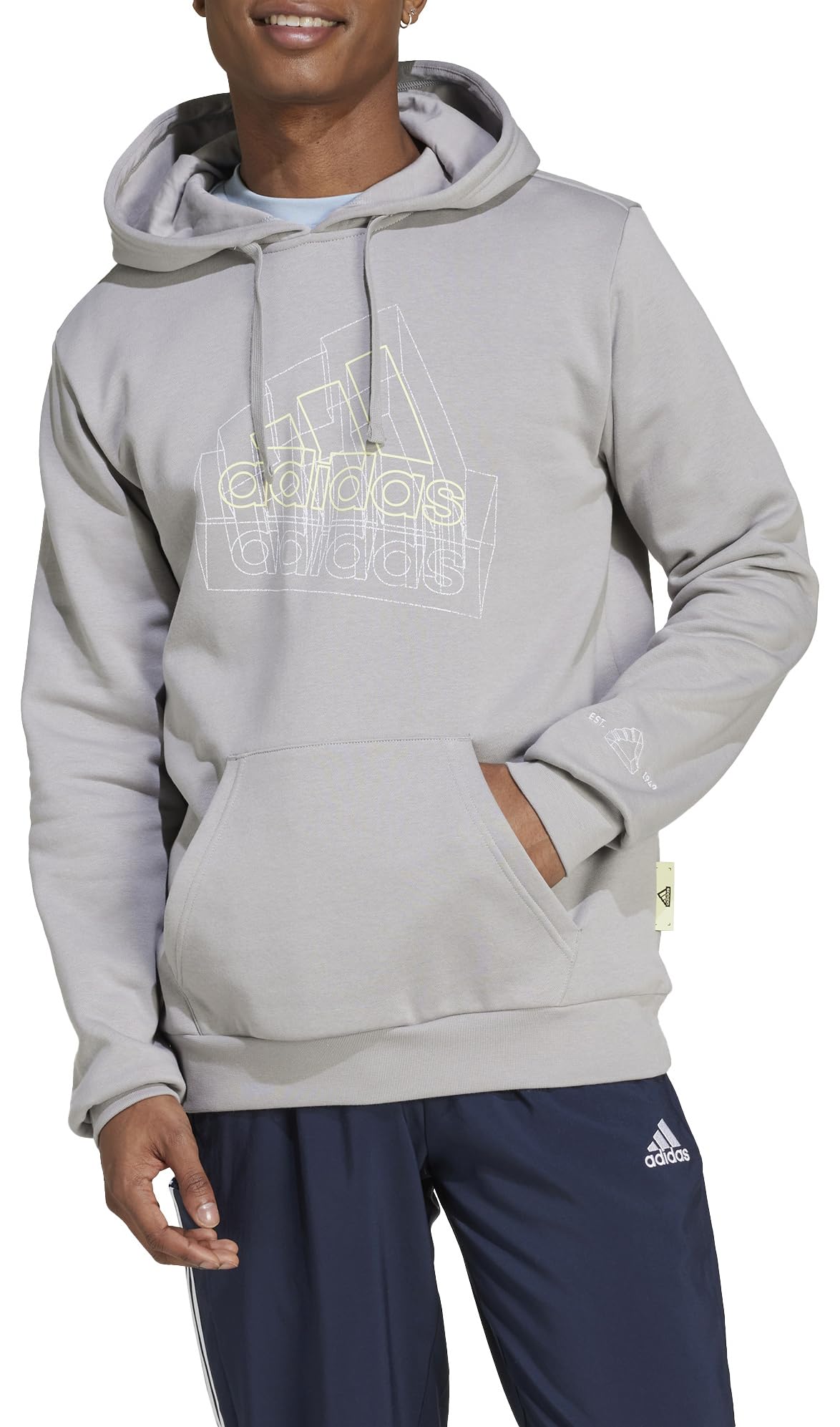adidas Tech Graphic Hoodie Sudor con Capucha Hombre (Pack de 1)