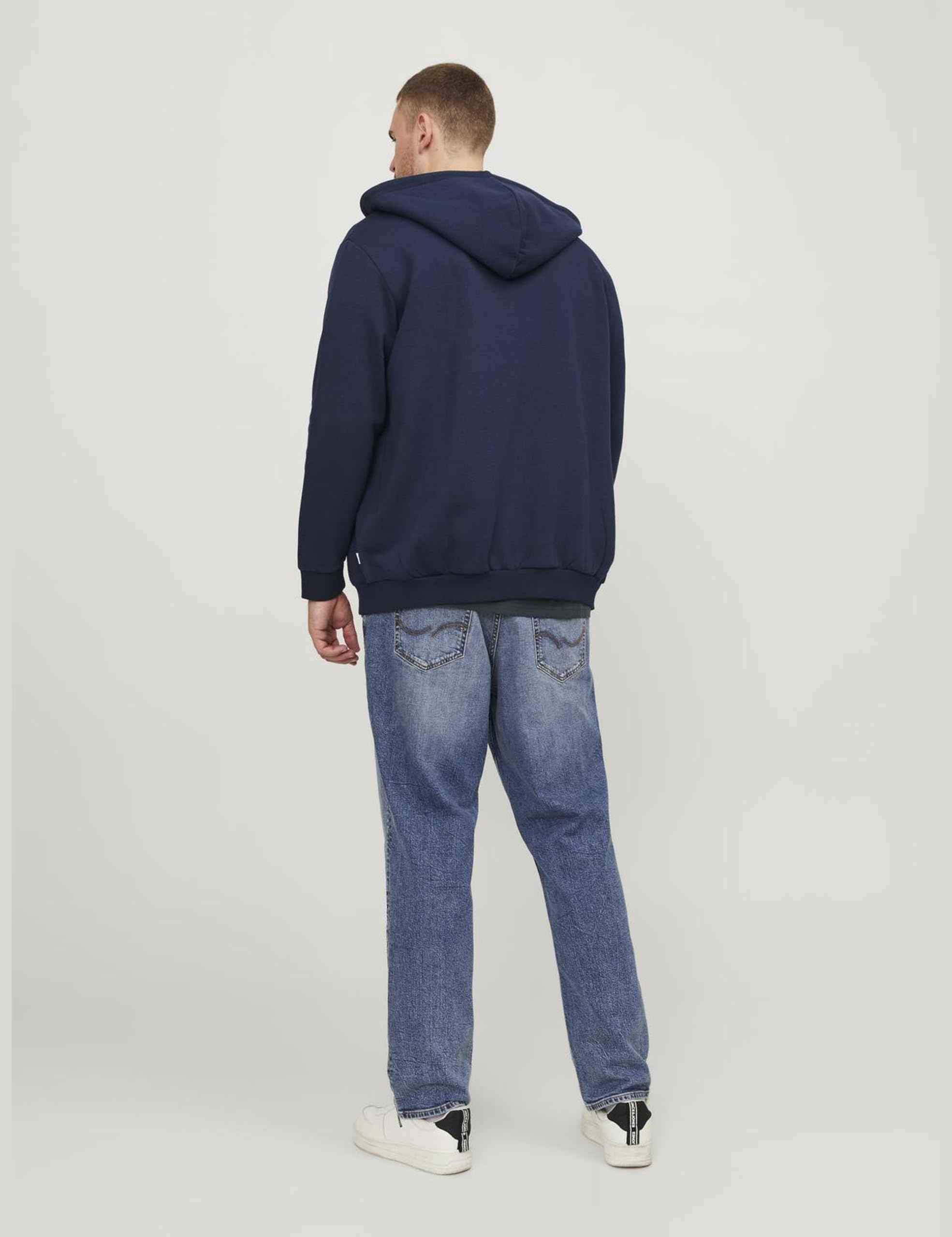 JACK & JONES Jjebradley Sweat Zip Hood Noos Pls Sudadera con Capucha para Hombre