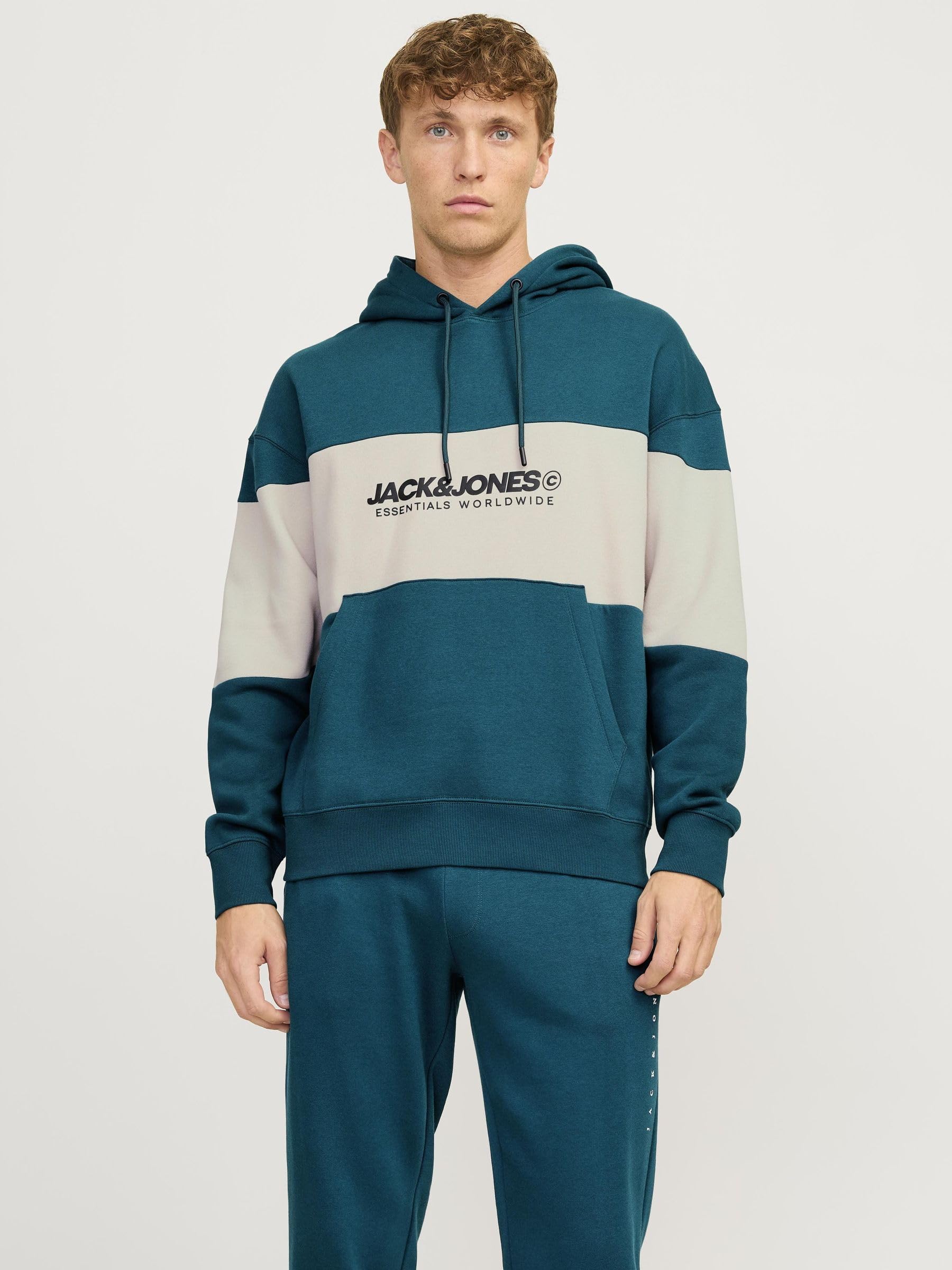 JACK & JONES Jjelegacy Blocking Sudadera con Capucha Noos Hombre