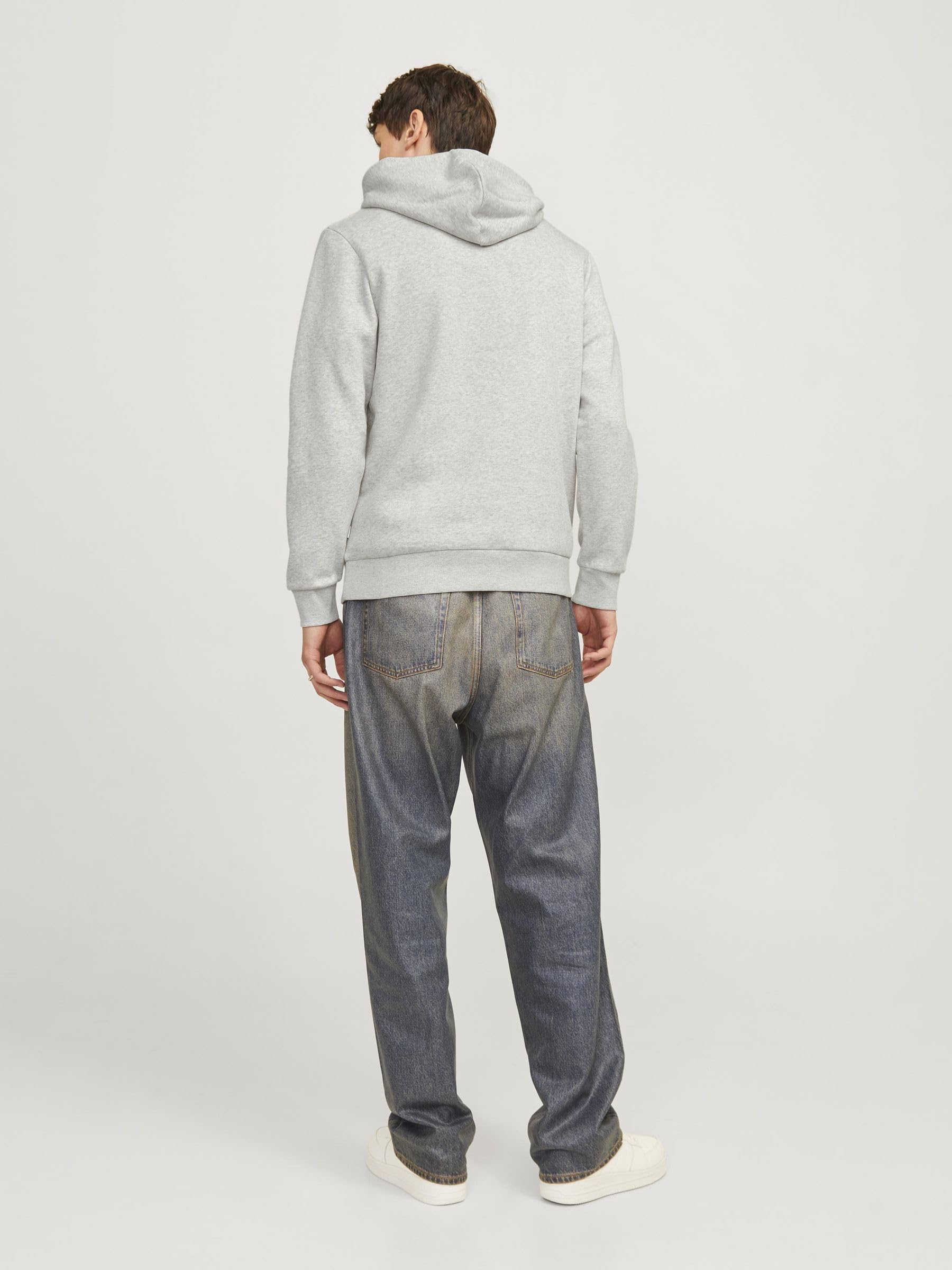 JACK & JONES Jjelogo Sudadera con Capucha 2 Col 24/25 Noos, Color Blanco, L para Hombre