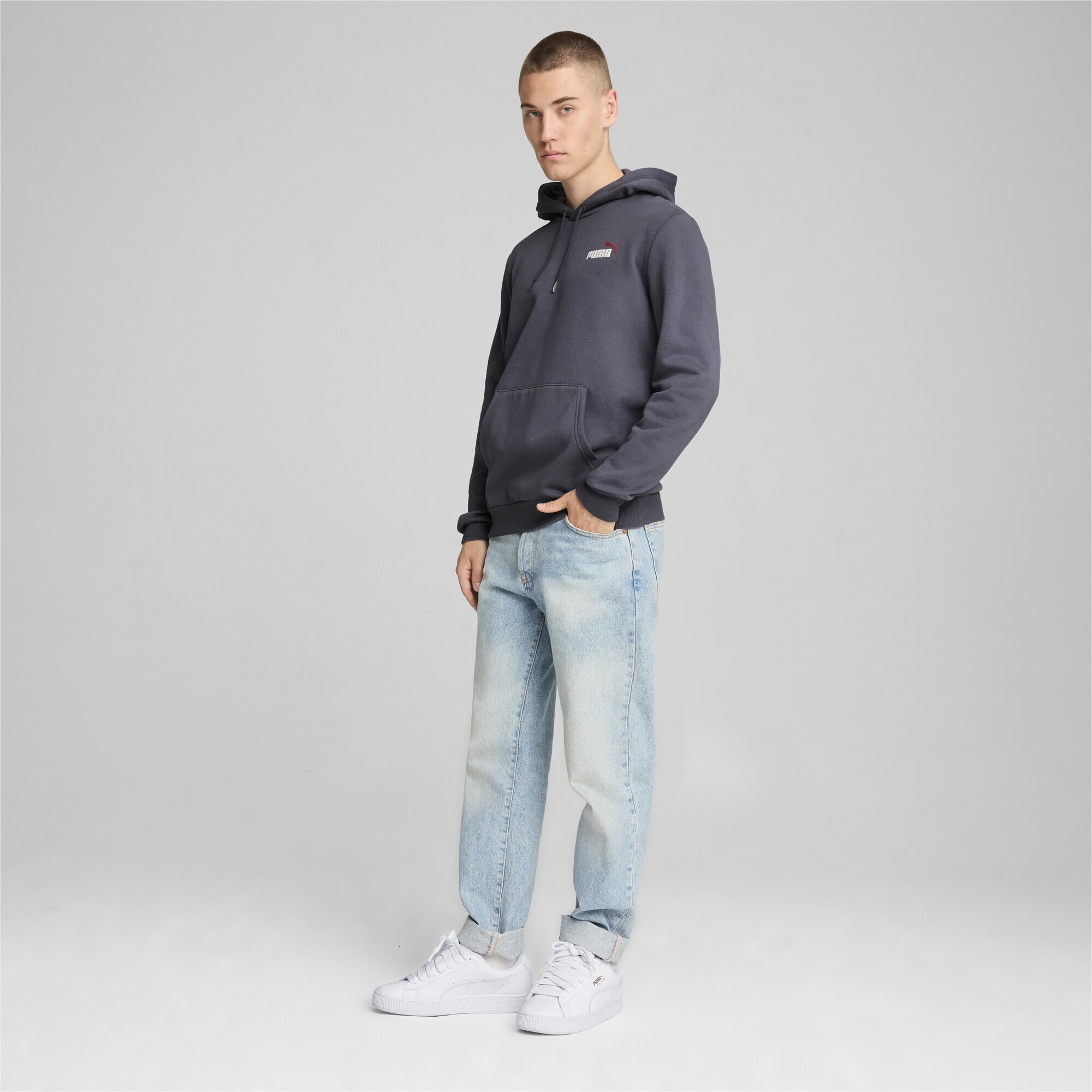 PUMA ESS+ 2 Col Small Logo Hoodie FL Sudor Hombre