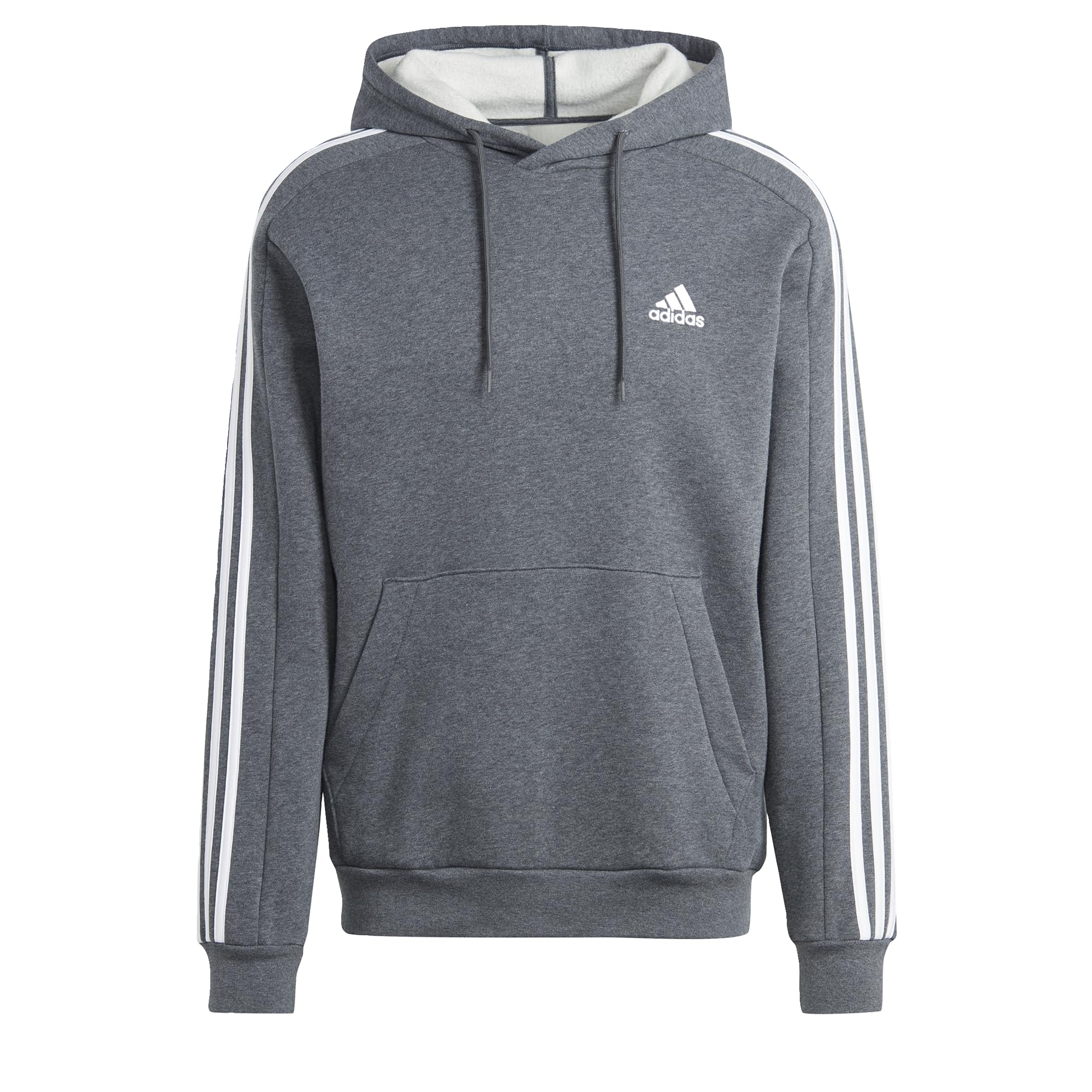 adidas Essentials Fleece 3-Stripes Hoodie Sudadera con Capucha Hombre (Pack de 1)