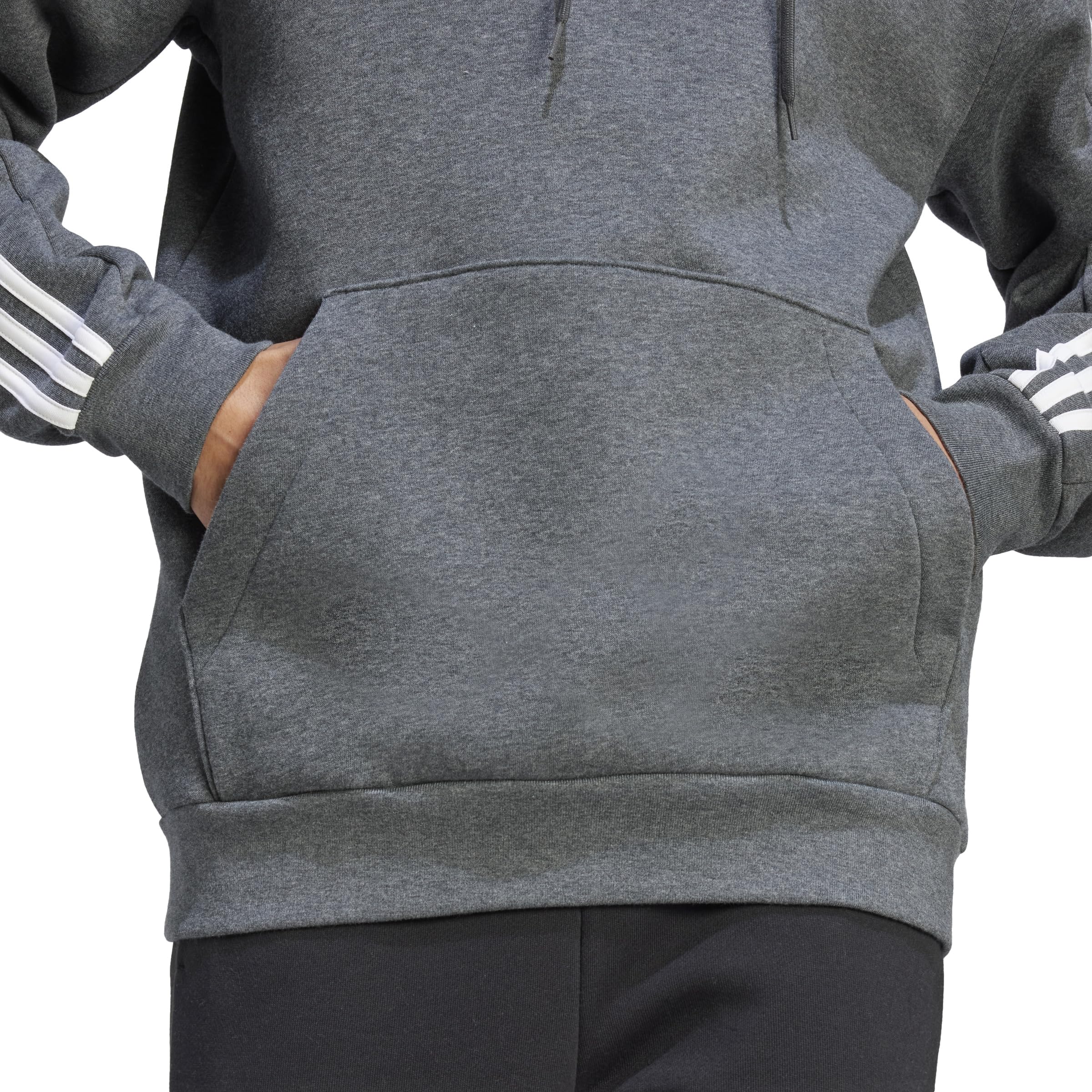 adidas Essentials Fleece 3-Stripes Hoodie Sudadera con Capucha Hombre (Pack de 1)
