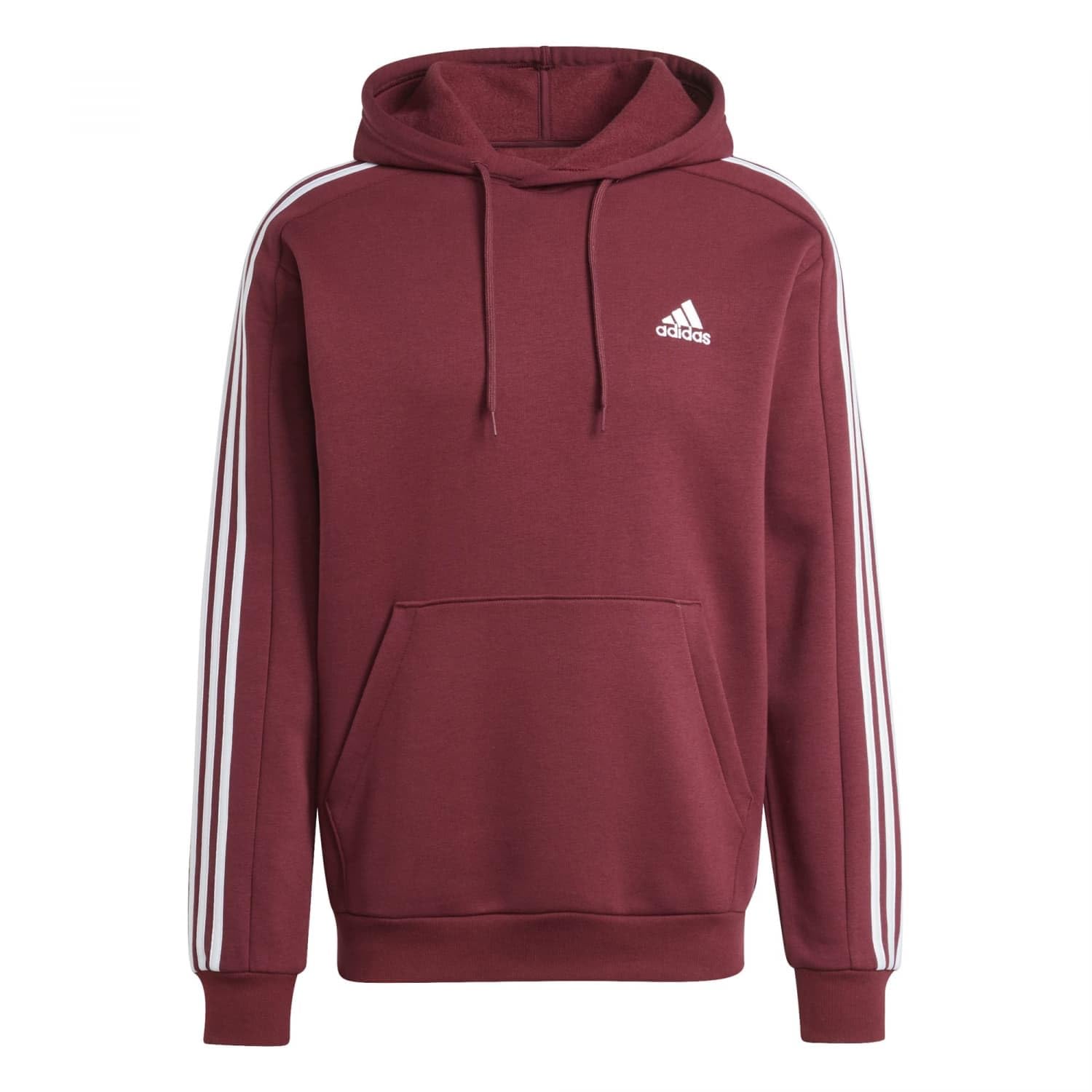 adidas Essentials Fleece 3-Stripes Hoodie Sudadera con Capucha Hombre (Pack de 1)