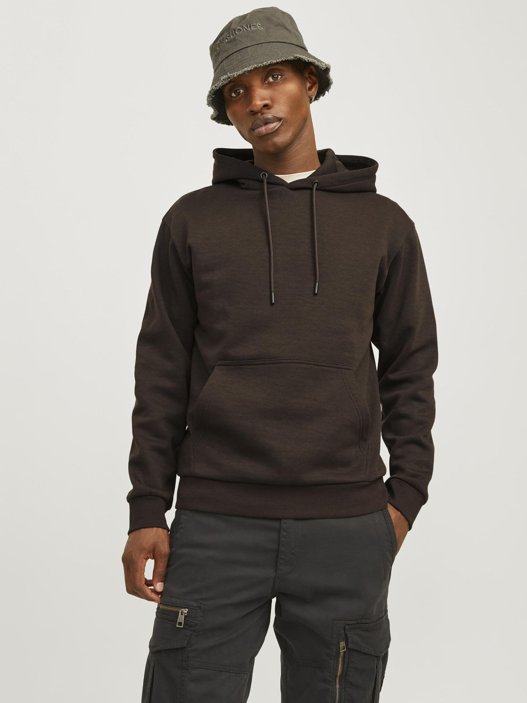 JACK & JONES Hoodie Plain Hoodie