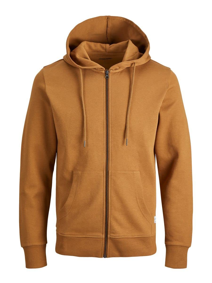 JACK & JONES Jjebasic Sweat Zip Hood Noos Sudadera con Capucha de Deporte para Hombre