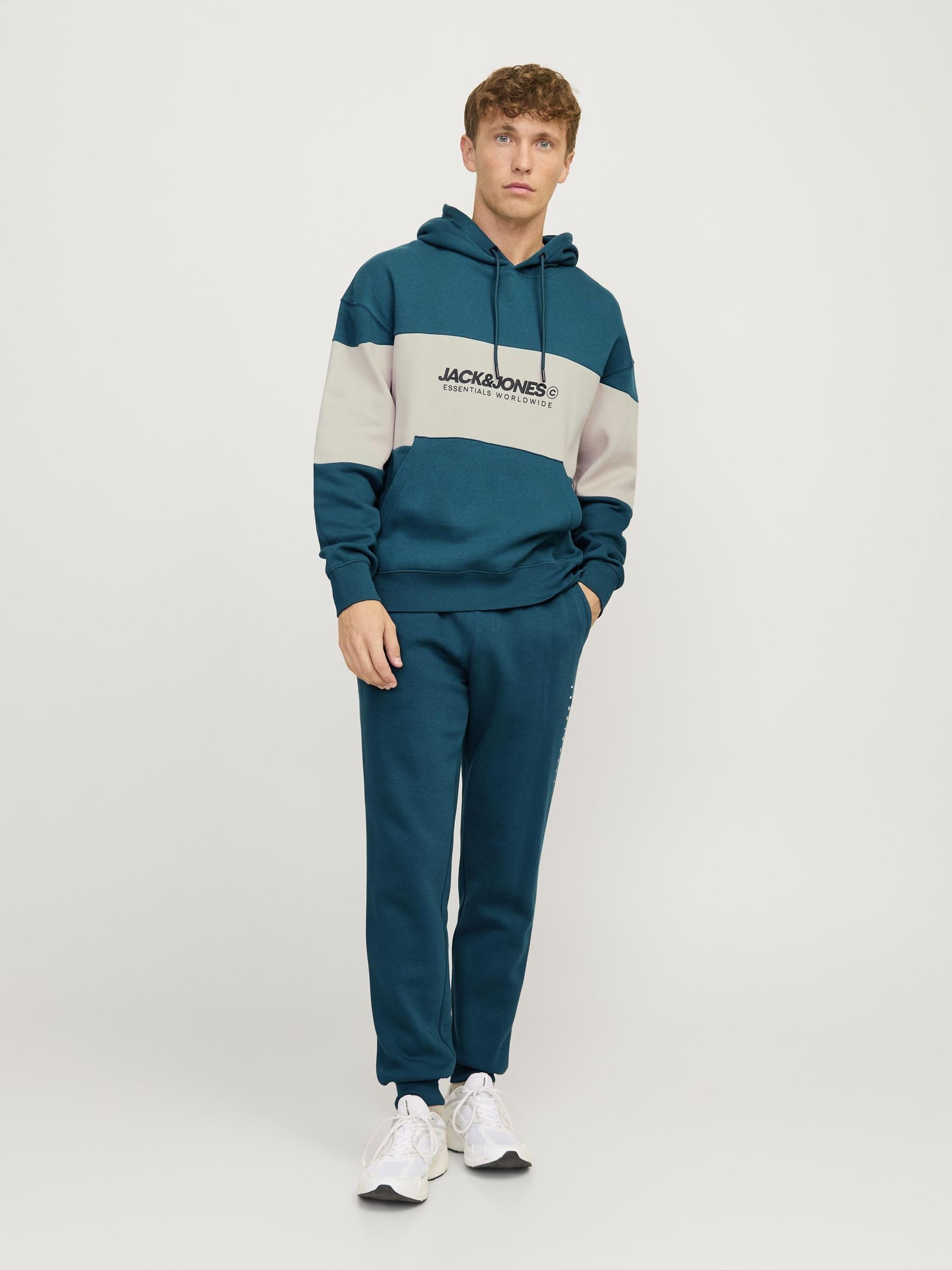 JACK & JONES Jjelegacy Blocking Sudadera con Capucha Noos Hombre