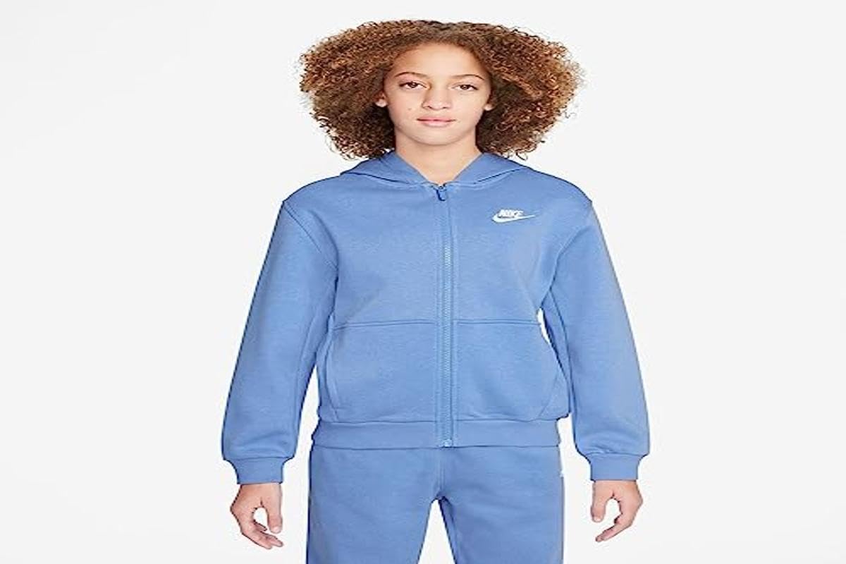 NIKE K NSW Club FLC HD FZ LS Lbr Sweatshirt Unisex Adulto