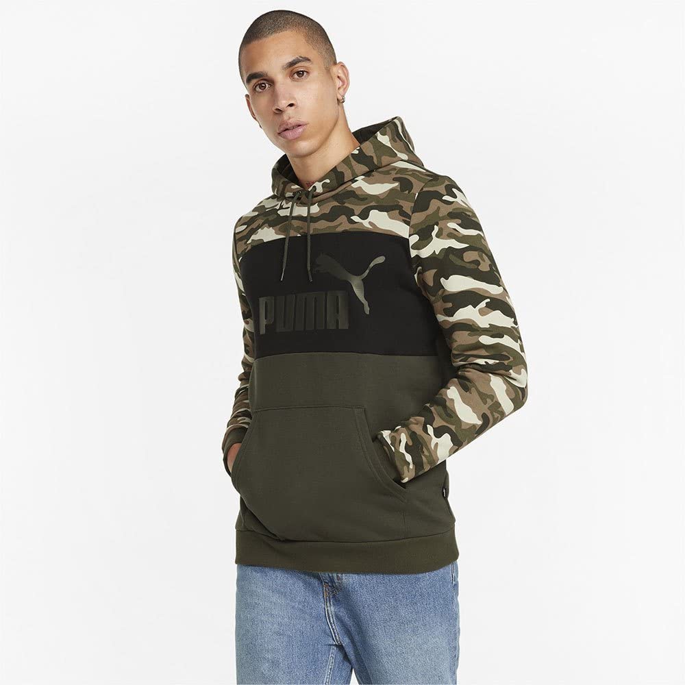 PUMA ESS+ Camo Hoodie FL Sudadera Hombre
