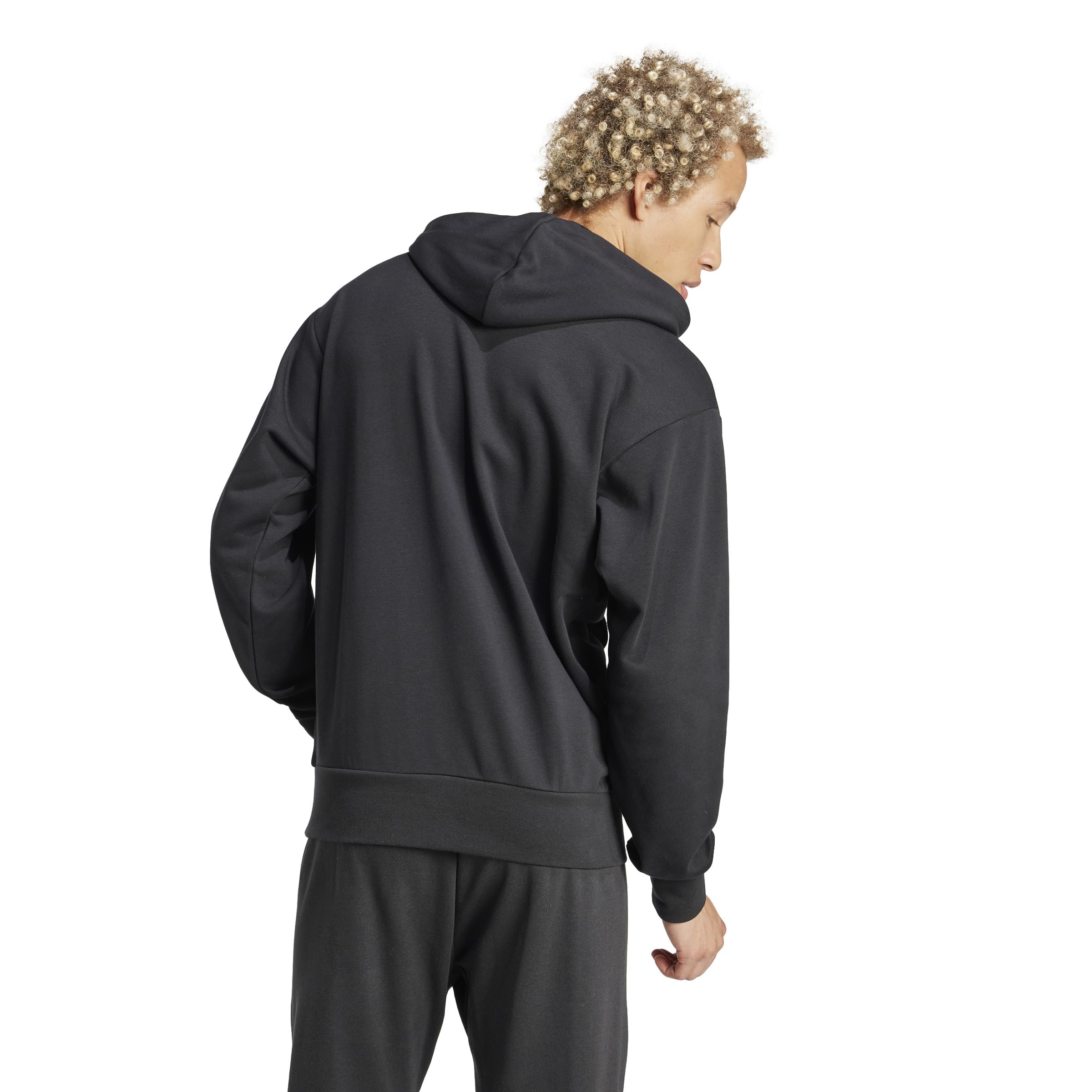 adidas Essentials Big Logo French Terry Hoodie Sudadera con Capucha Hombre (Pack de 1)