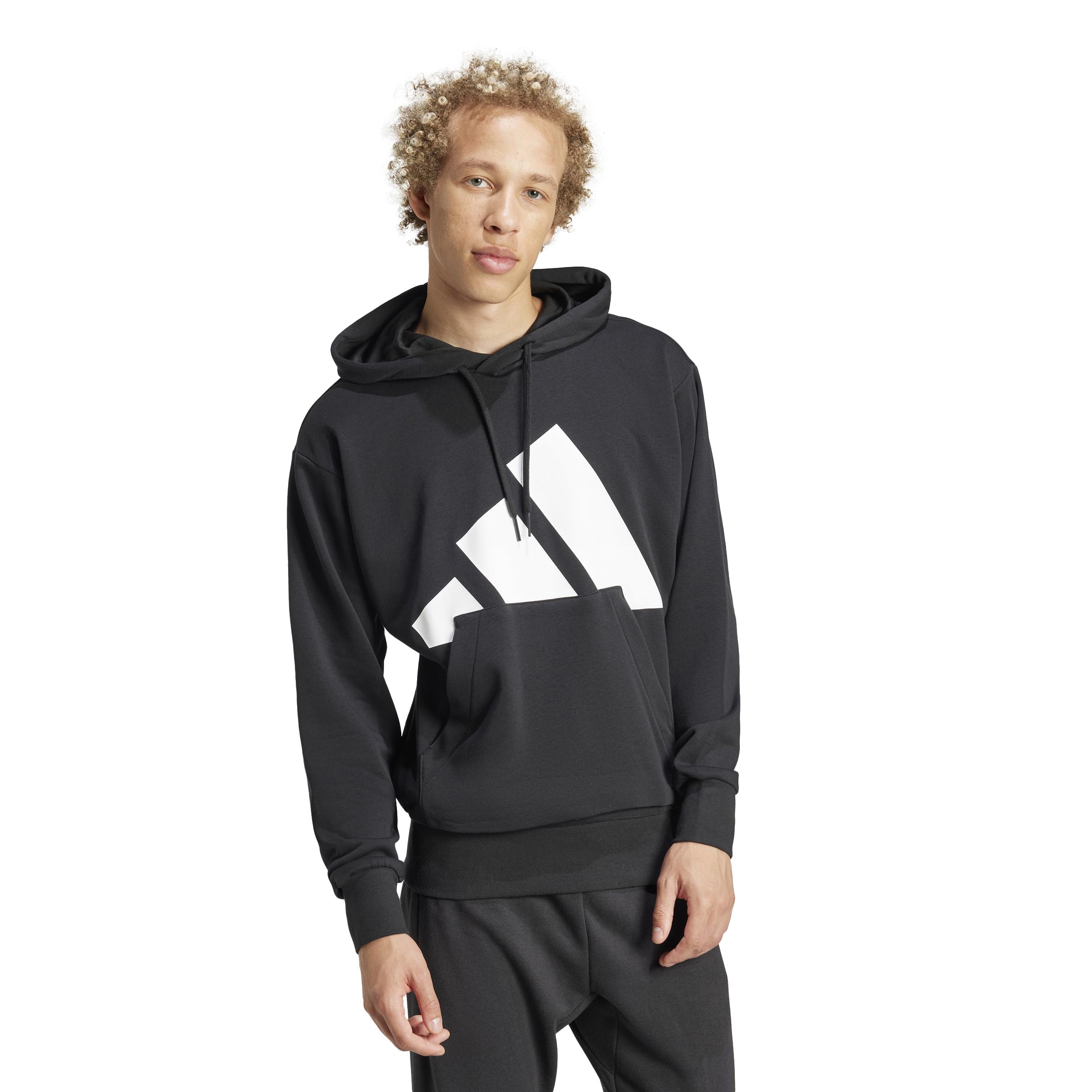 adidas Essentials Big Logo French Terry Hoodie Sudadera con Capucha Hombre (Pack de 1)