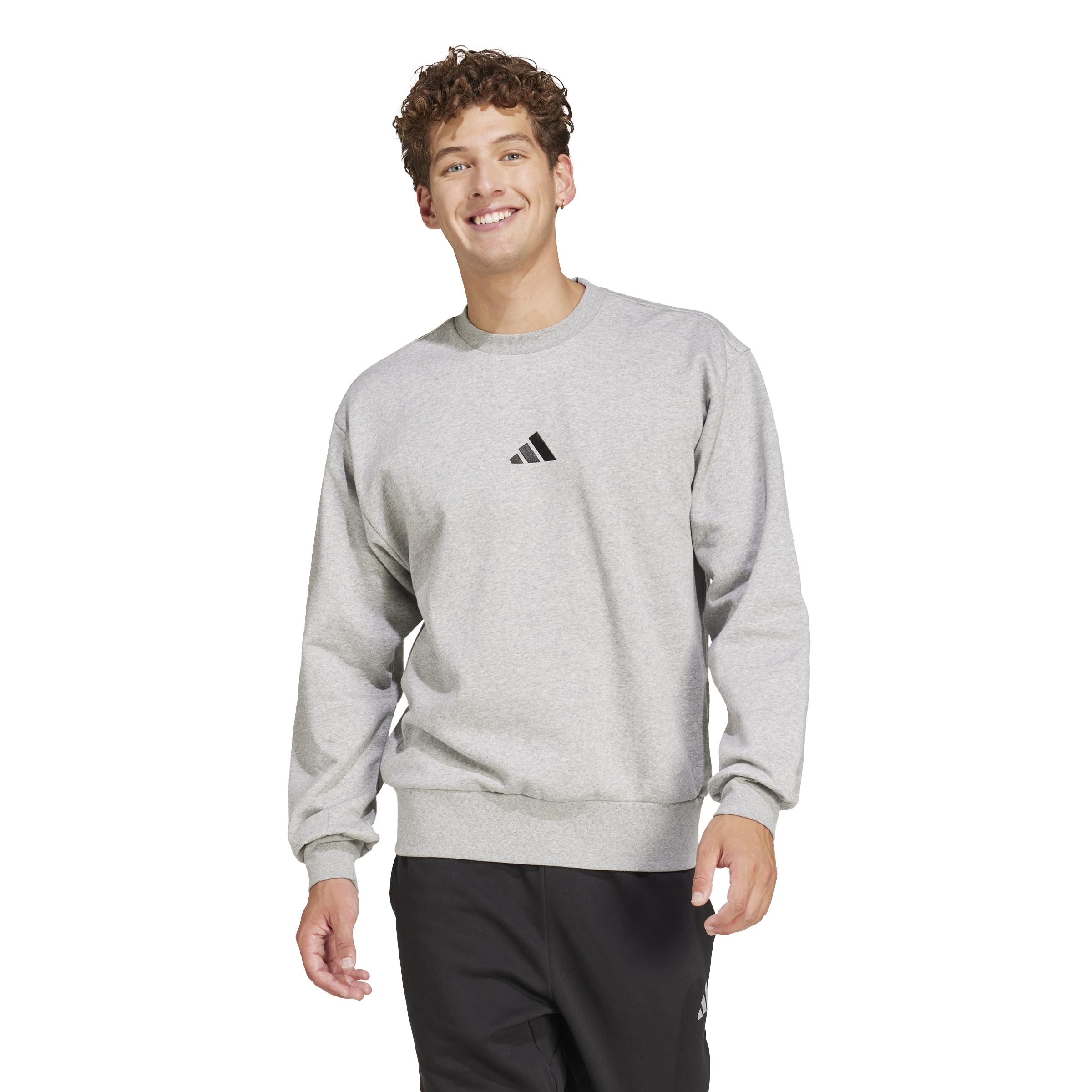 adidas Essentials Feelcozy Fleece Sweatshirt Sudadera Hombre (Pack de 1)