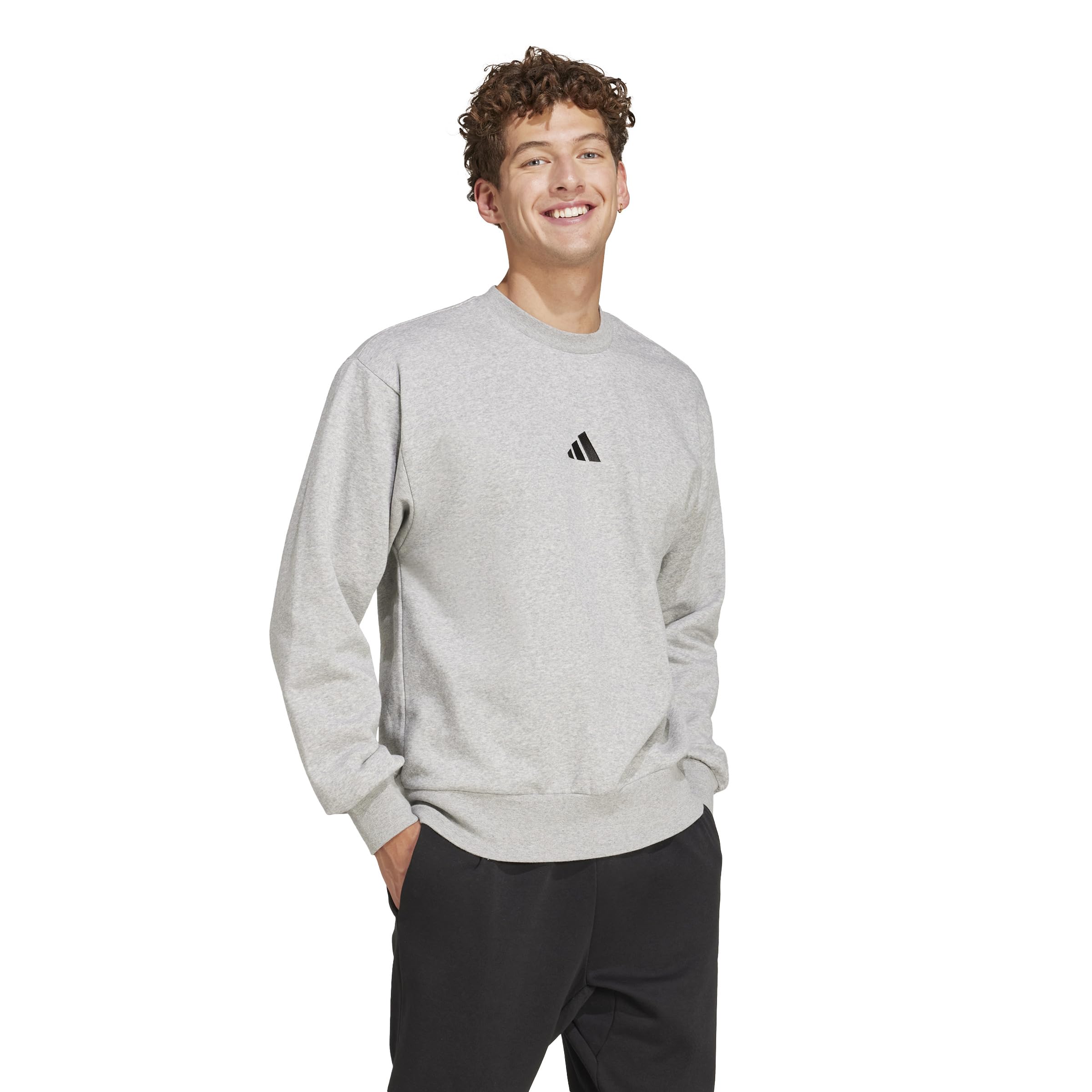 adidas Essentials Feelcozy Fleece Sweatshirt Sudadera Hombre (Pack de 1)