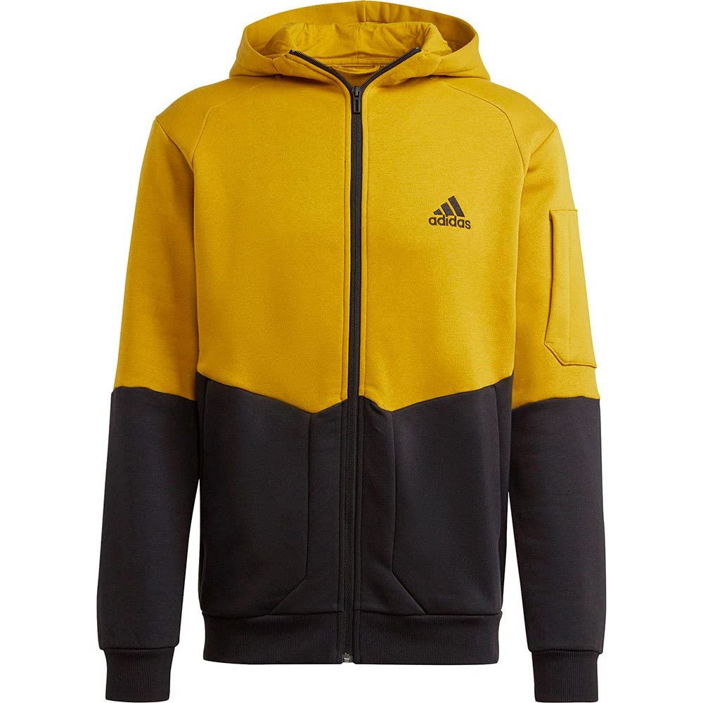 Adidas Essentials For Gameday Fleece Full-Zip Sudadera con Capucha Y Cremallera Hombre