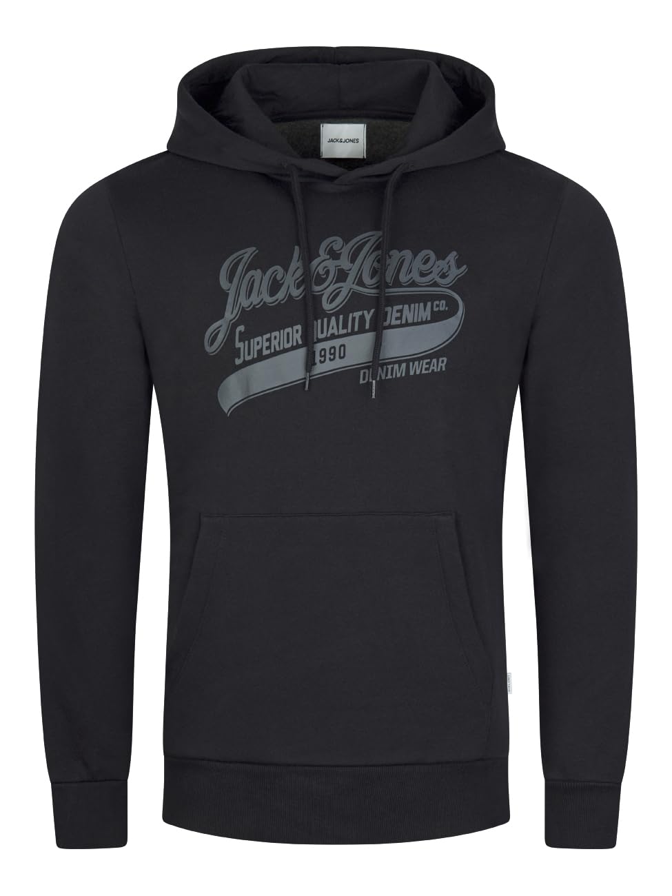 JACK & JONES JJEADRIAN Sudadera con capucha para hombre, corte regular, sudadera con capucha, estampado negro, gris, verde, marrón, beige, azul, S, M, L, XL, XXL, 3XL