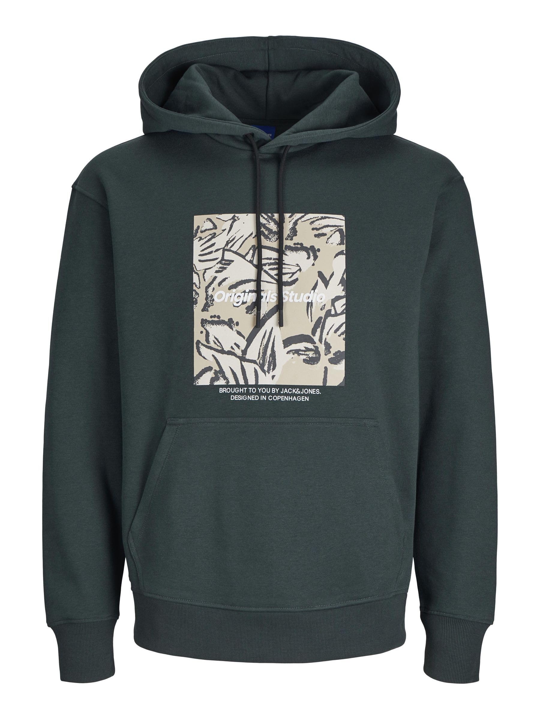 JACK & JONES Jorvesterbro Newton Boxfront Sweat BF Sudadera con Capucha para Hombre
