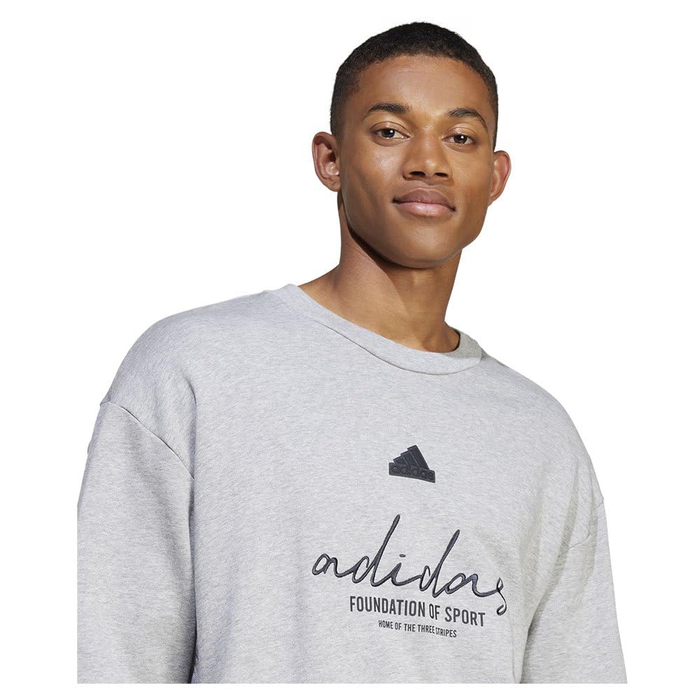 adidas Brand Love French Terry Sweatshirt Sudadera (Manga Larga) Hombre (Pack de 1)