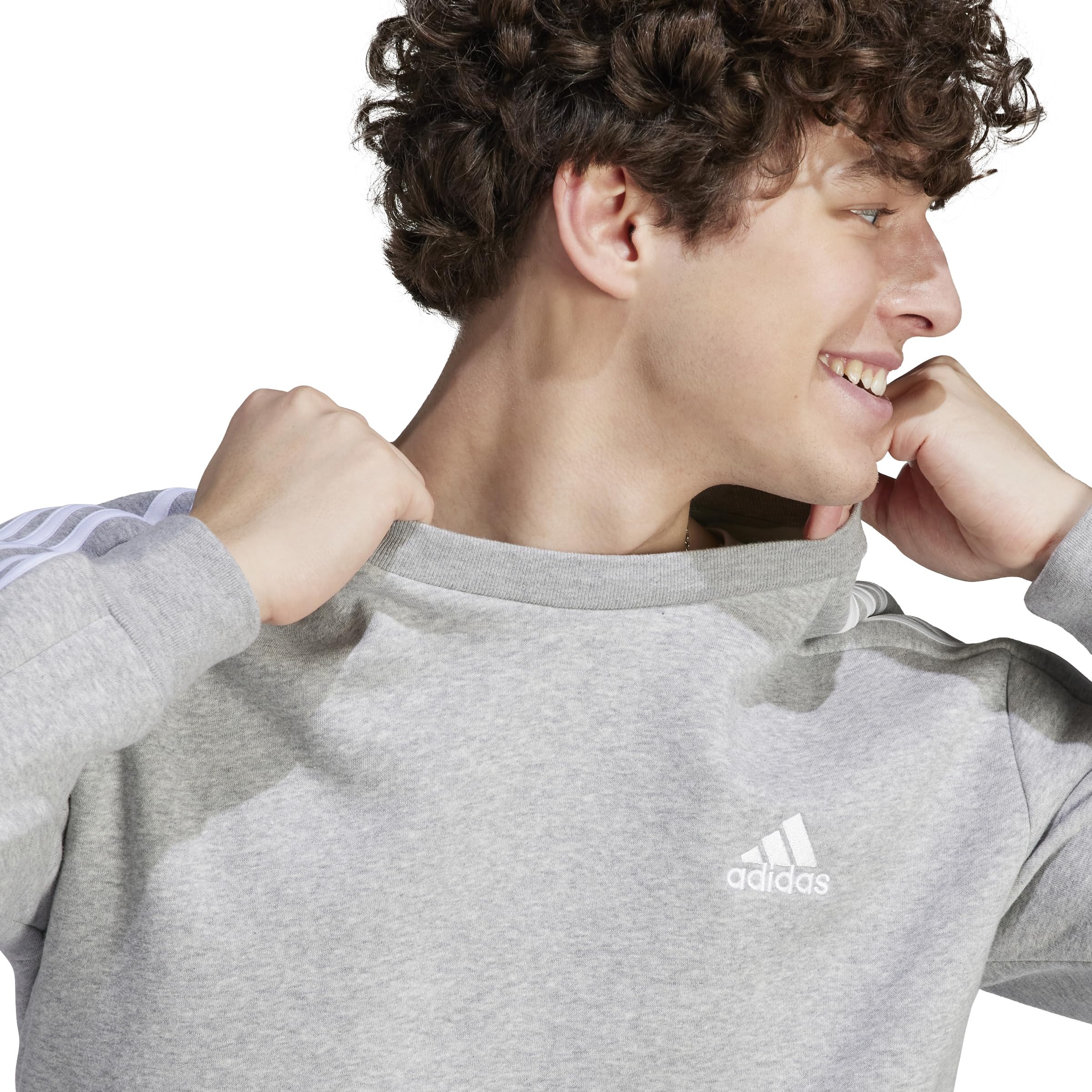 adidas Essentials Fleece 3-Stripes Sweatshirt Sudadera Hombre