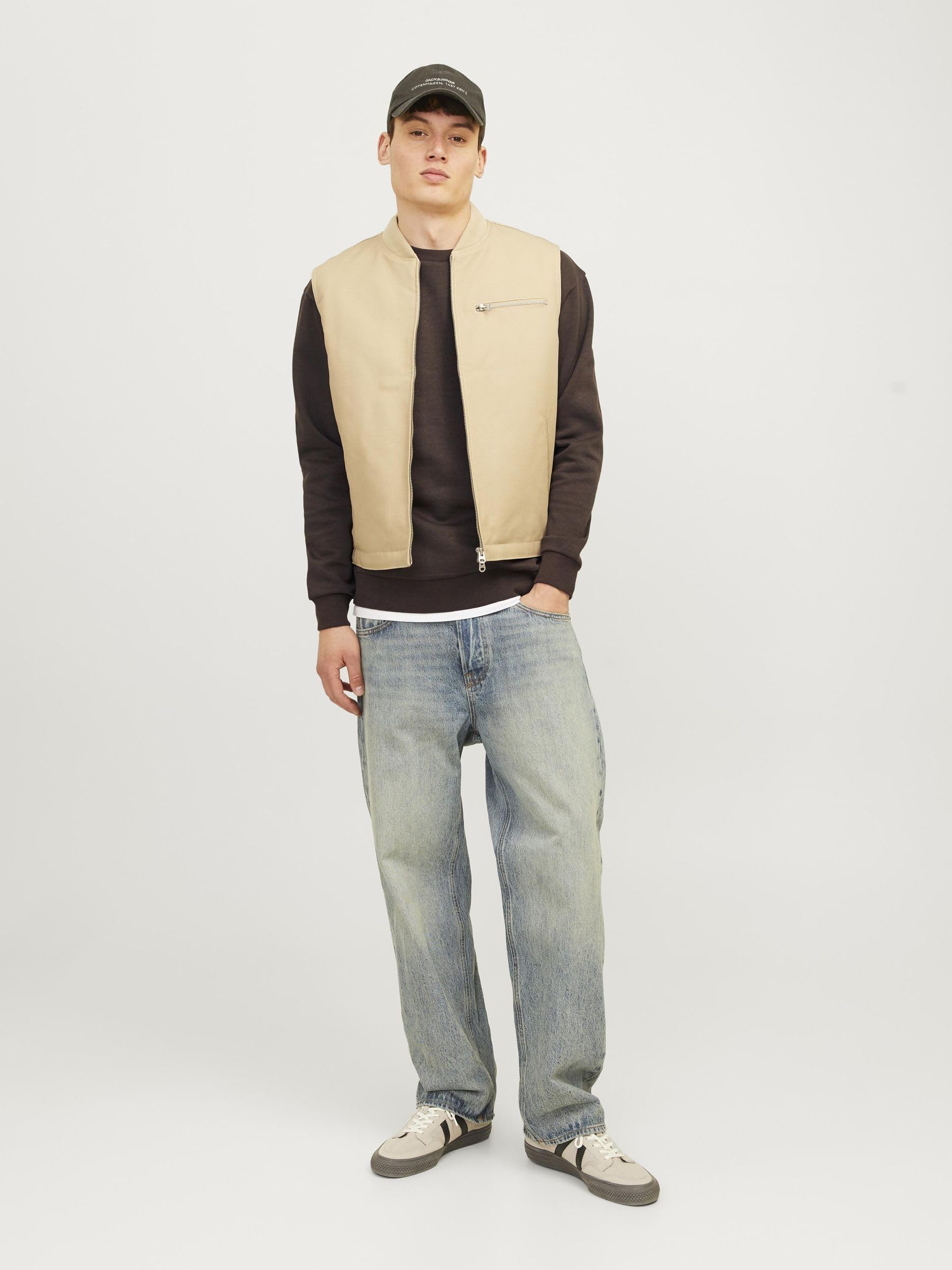 JACK & JONES Jjebradley Sudadera Crew Noos Hombre