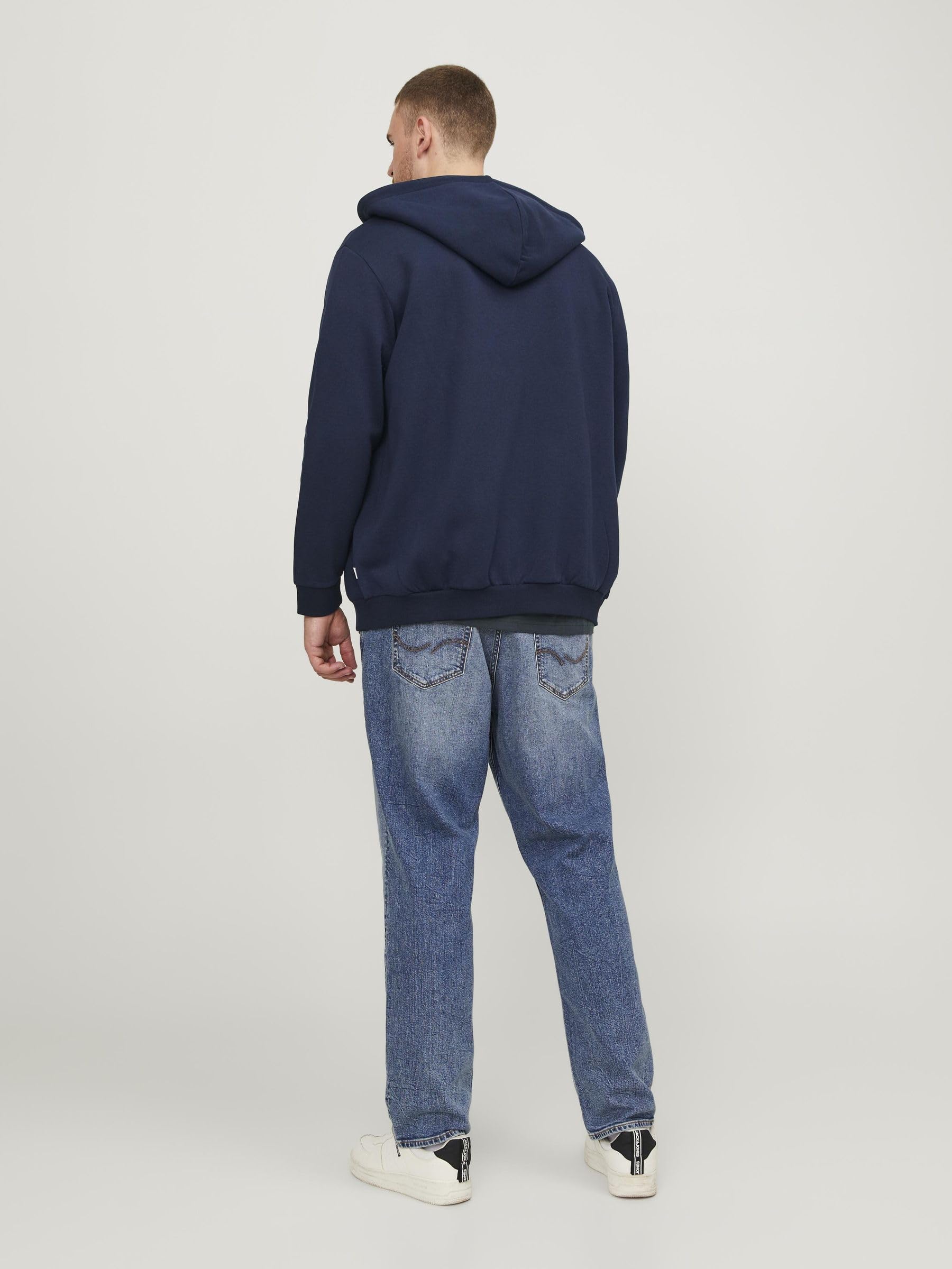 JACK & JONES Jjebradley Sweat Zip Hood Noos Pls Sudadera con Capucha para Hombre