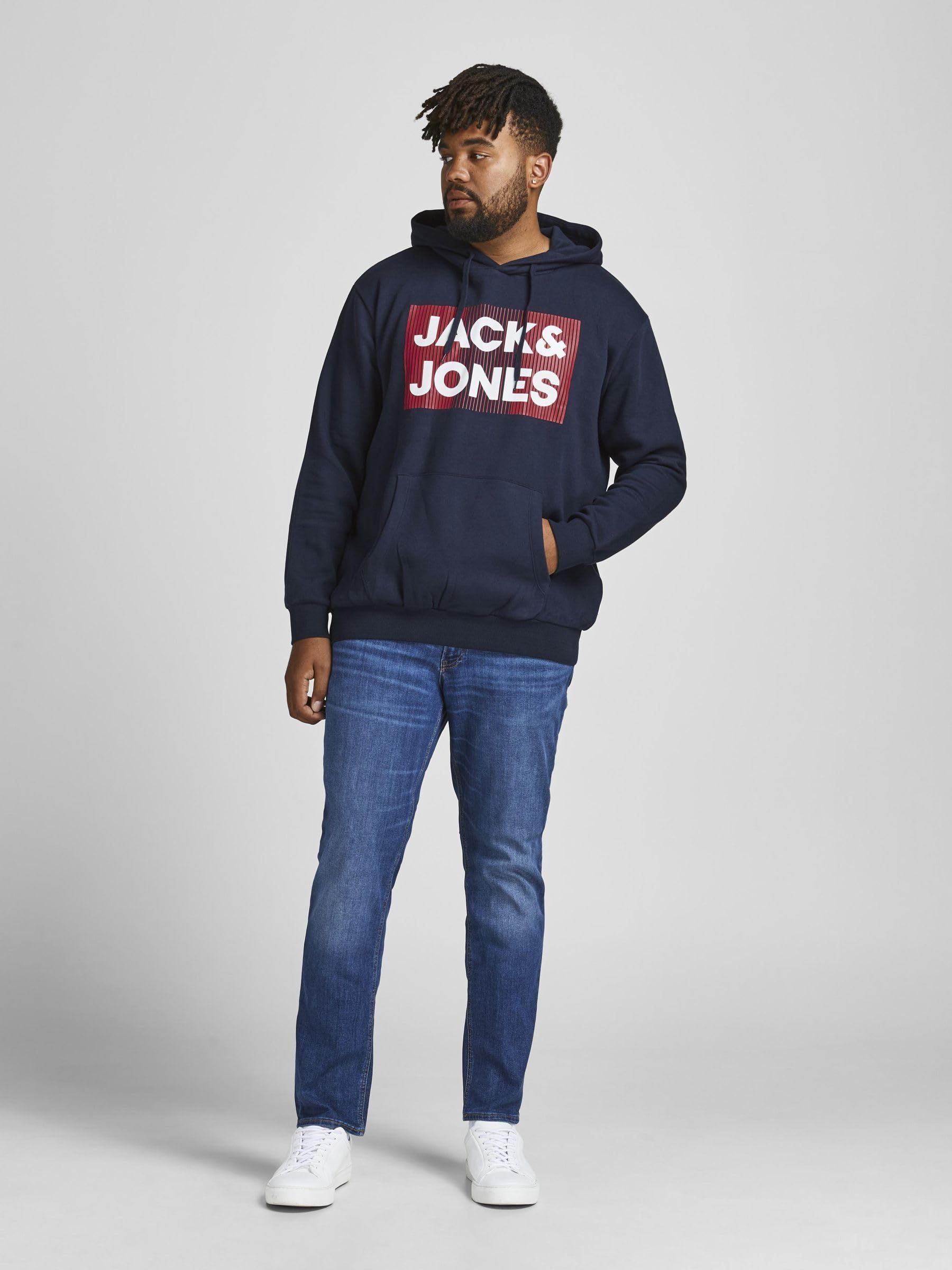 JACK&JONES PLUS Jjecorp Logo Sweat Hood Noos PS Hooded Sweatshirt para Hombre