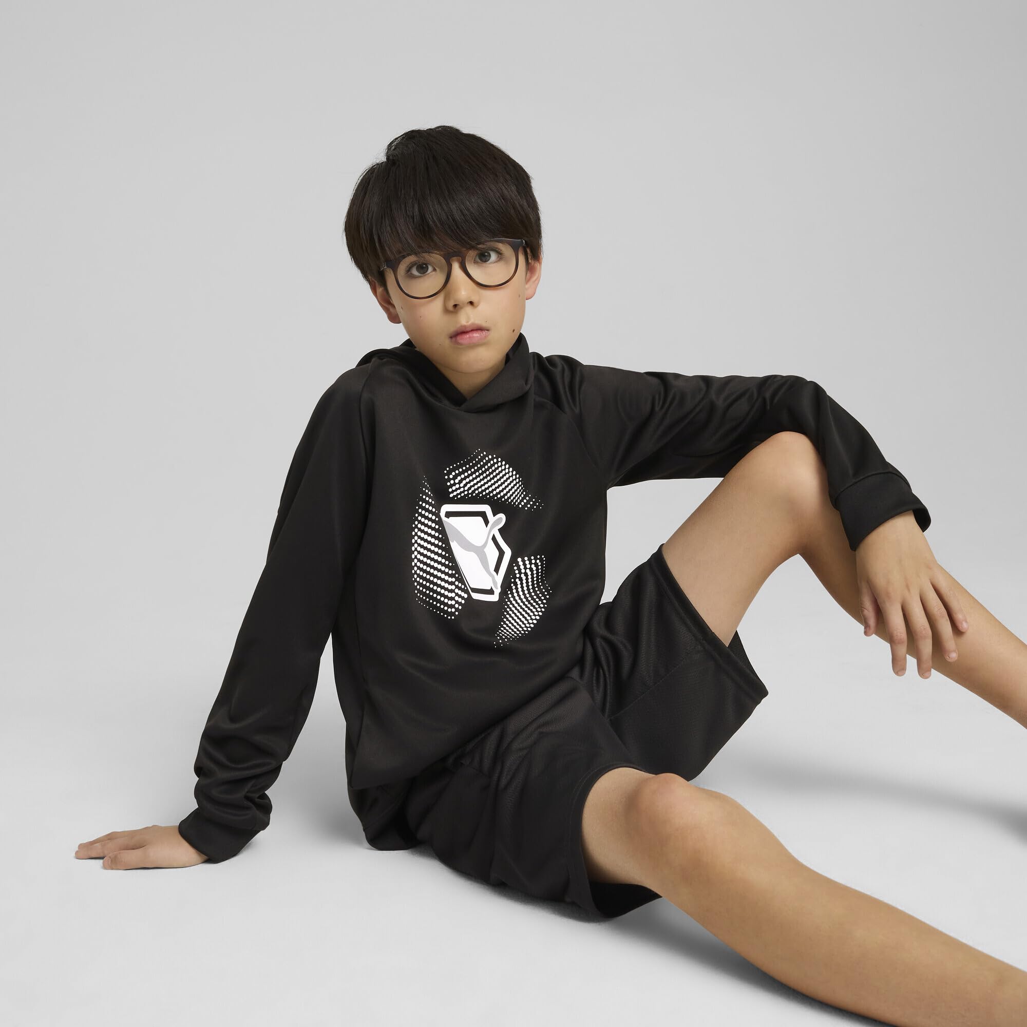 PUMA Active Sports Graphic Poly Hoodie B