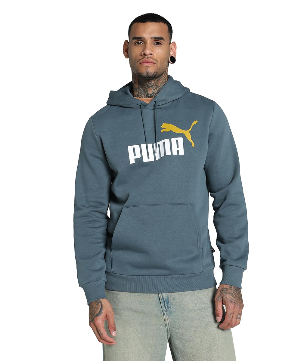 PUMA ESS+ 2 Col Big Logo Hoodie FL Sudadera Unisex Adulto