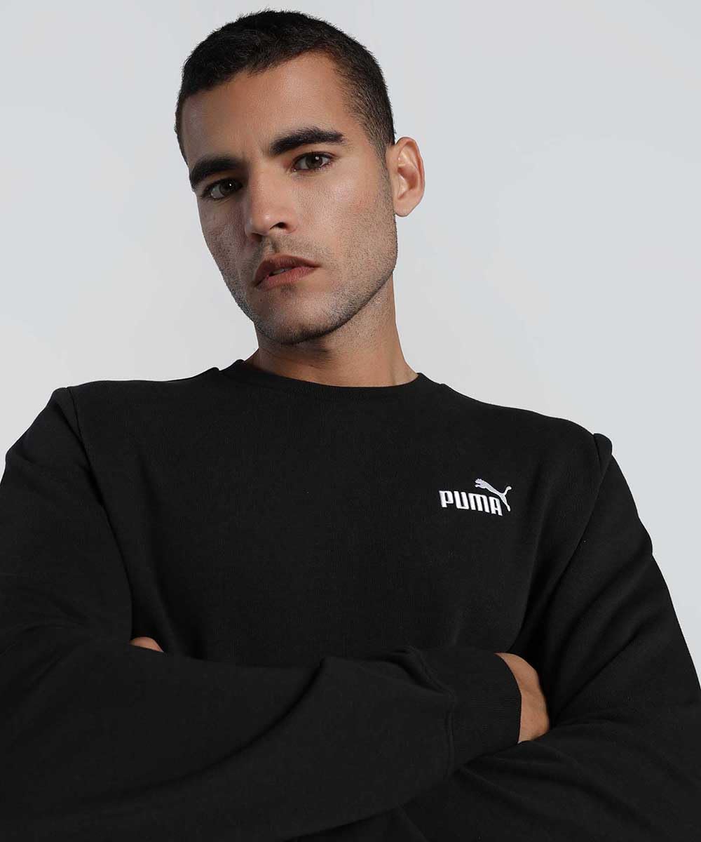 PUMA ESS Small No. 1 Logo Crew TR Sudaderas con tripulación Hombre