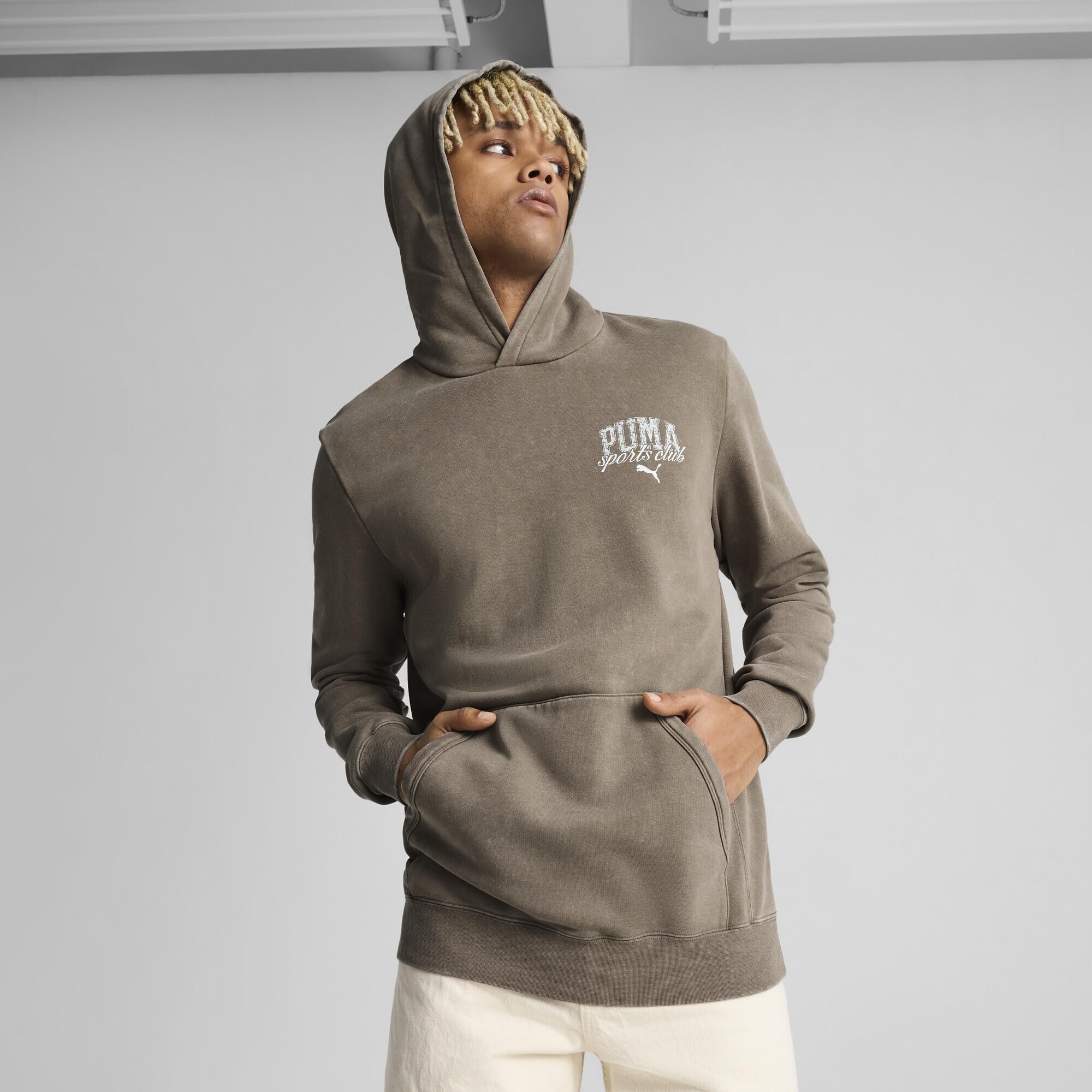 PUMA Sudadera Lavada con Capucha Class Hombre